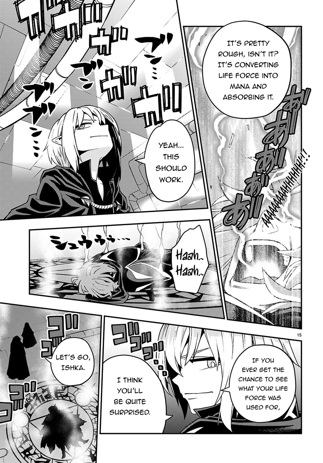 Konjiki no Moji Tsukai – Yuusha Yonin ni Makikomareta Unique Cheat Chapter 121 - Page 15