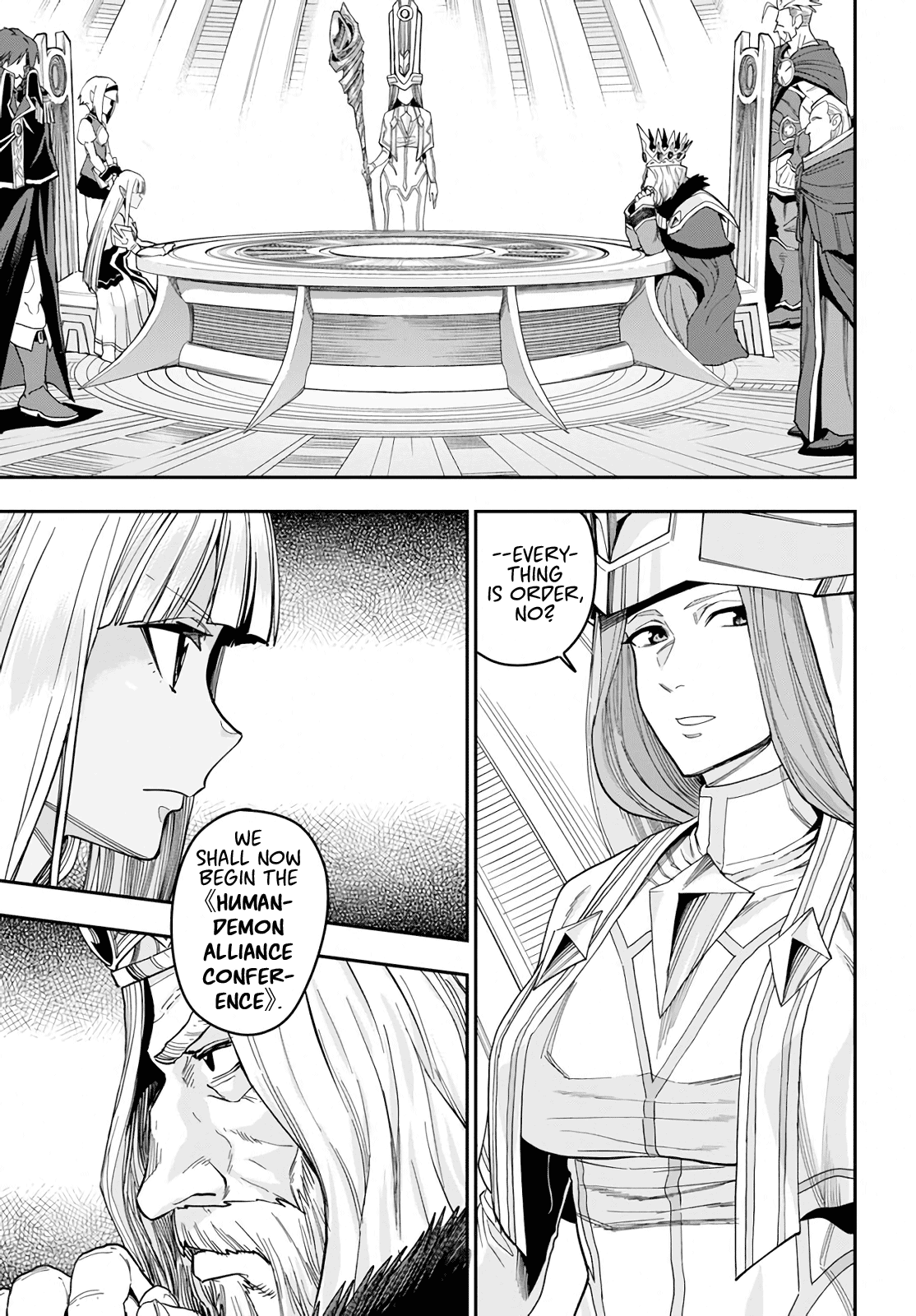 Konjiki no Moji Tsukai – Yuusha Yonin ni Makikomareta Unique Cheat Chapter 59 - Page 3