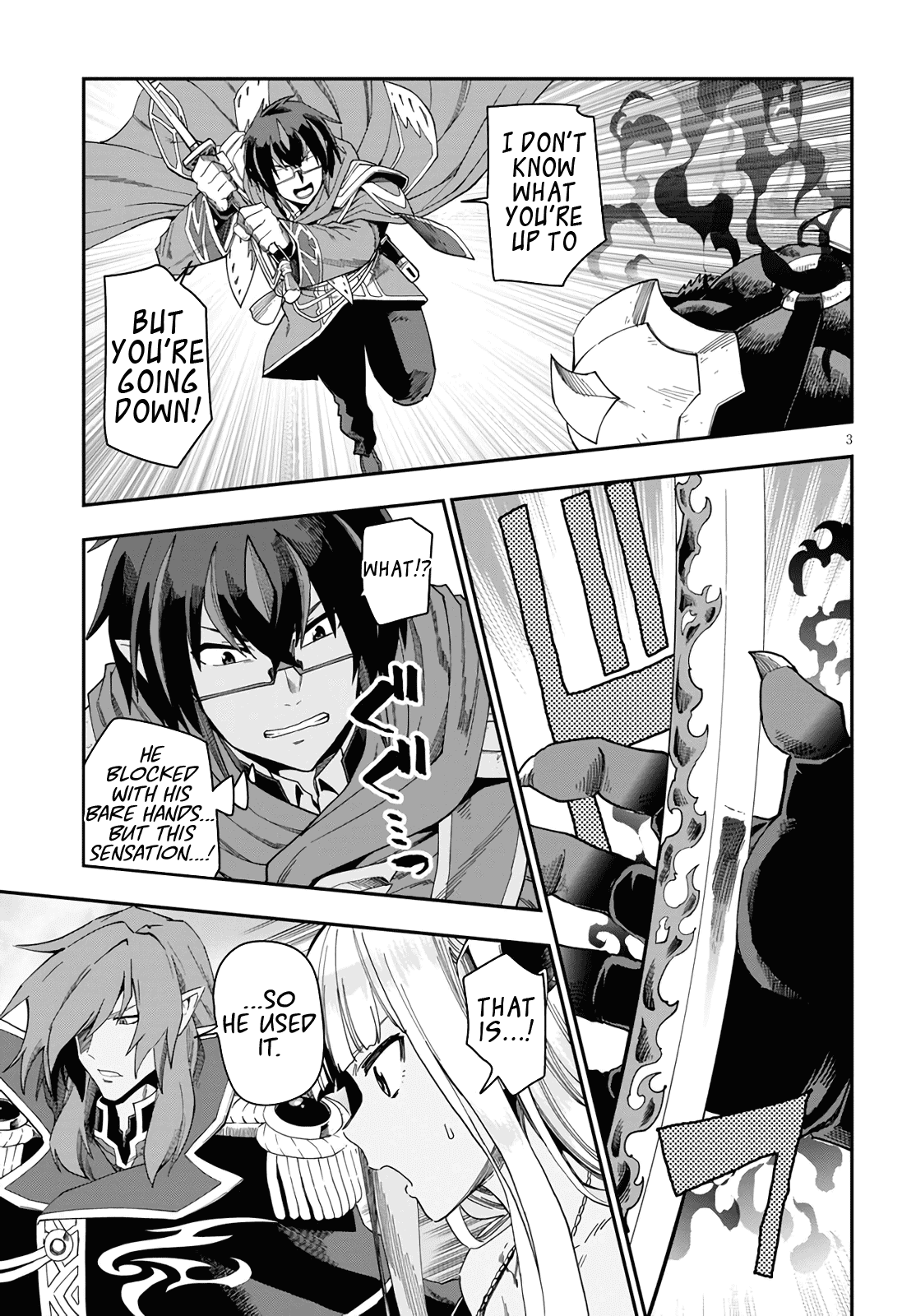 Konjiki no Moji Tsukai – Yuusha Yonin ni Makikomareta Unique Cheat Chapter 68 - Page 3