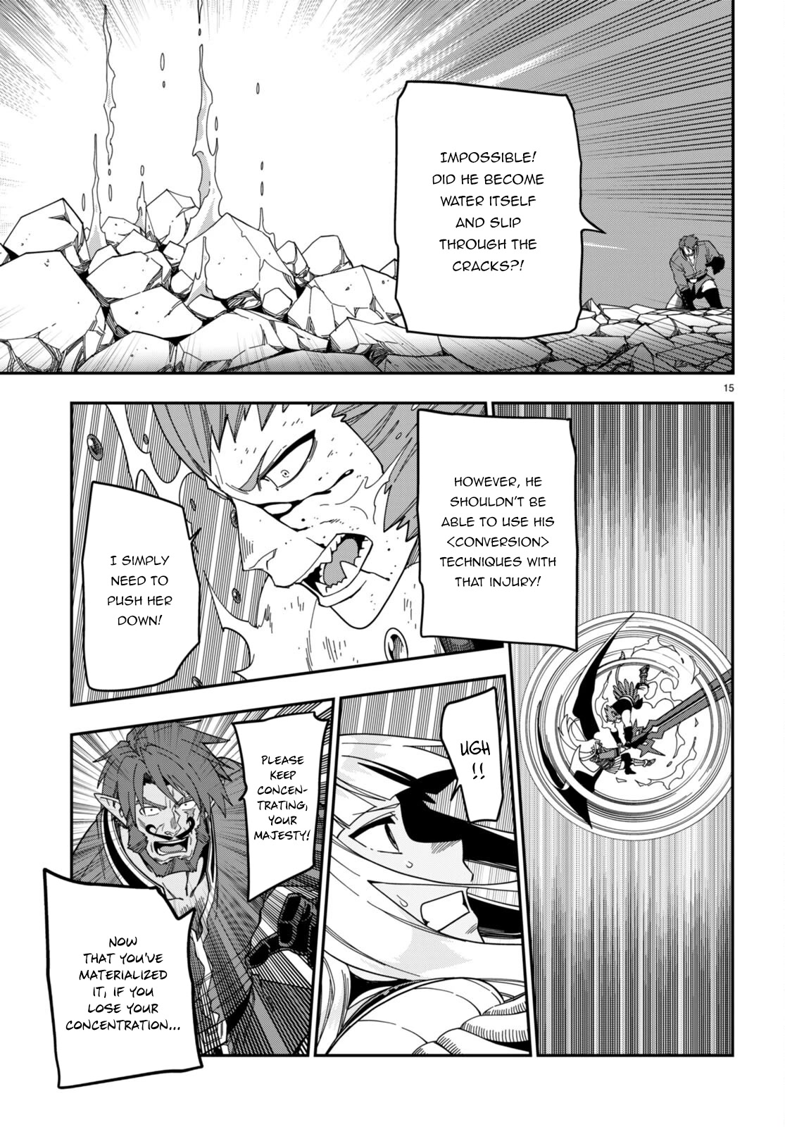 Konjiki no Moji Tsukai – Yuusha Yonin ni Makikomareta Unique Cheat Chapter 90 - Page 15