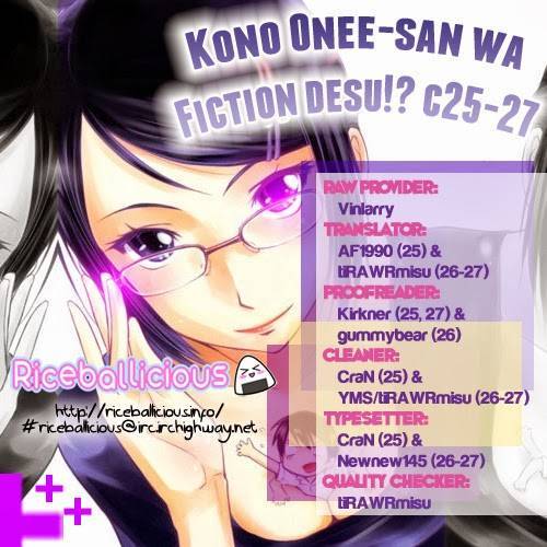 Kono Oneesan wa Fiction desu!? Chapter 27 - Page 25