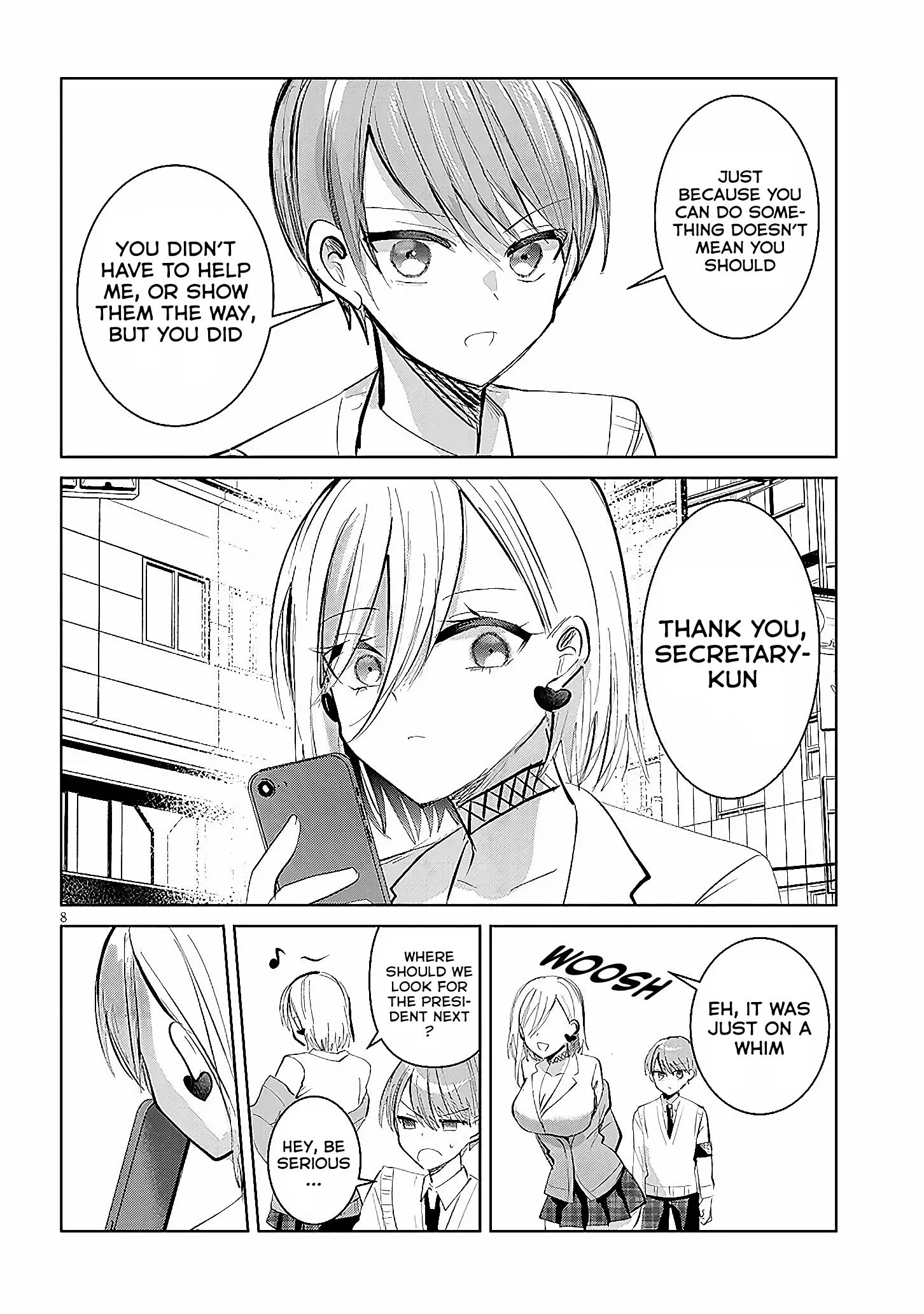 Kotowarenai Kaichou wa Tomoe-kun ni Dake shite Agetai Chapter 11 - Page 9