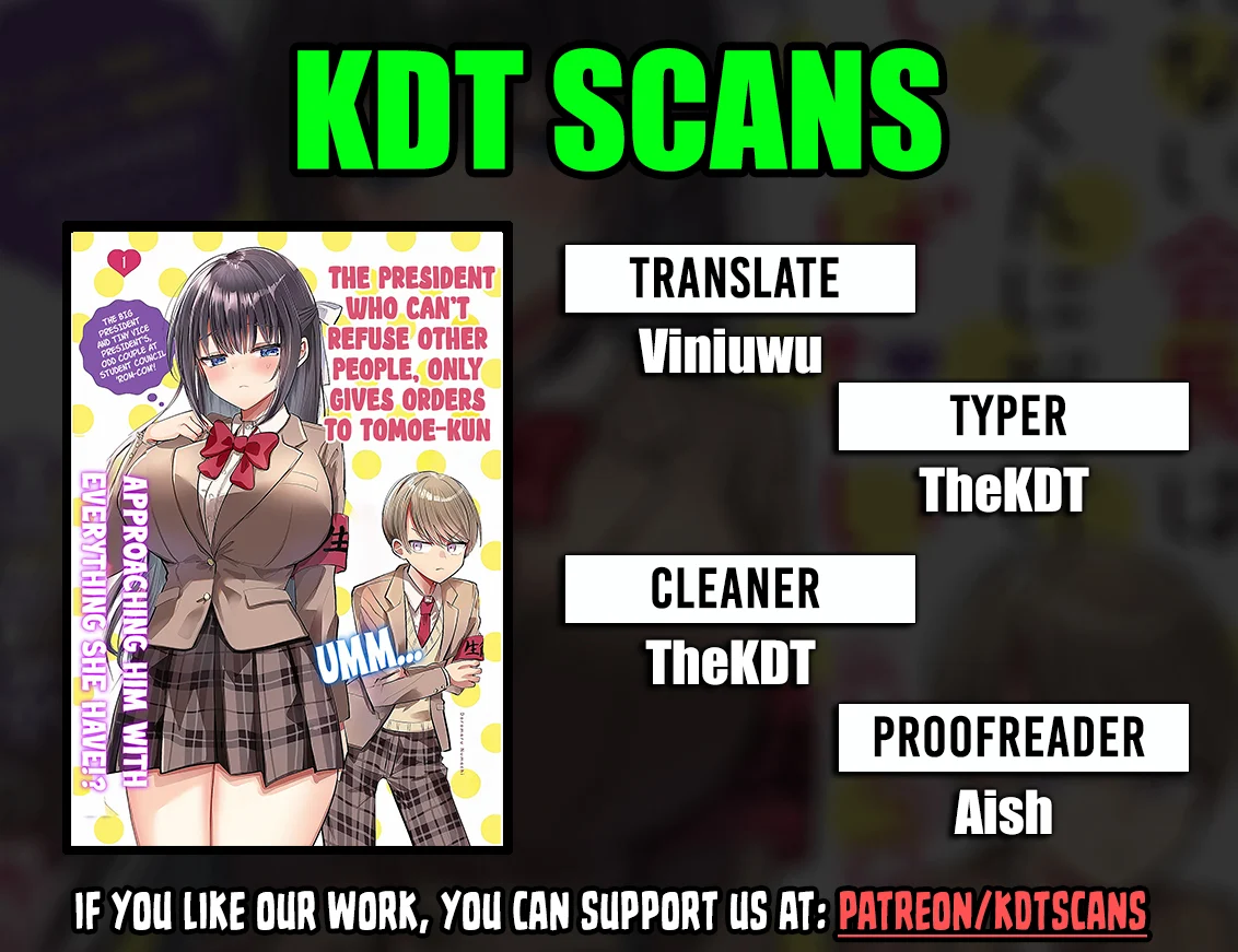 Kotowarenai Kaichou wa Tomoe-kun ni Dake shite Agetai Chapter 9 - Page 1