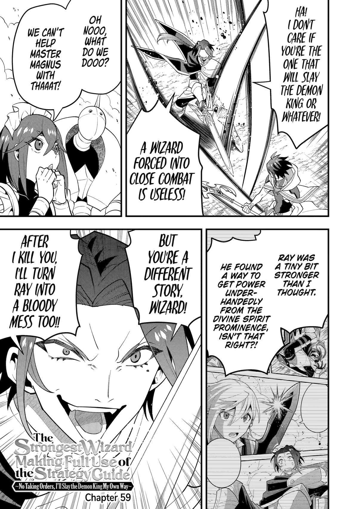 Kouryakuhon o Kushi Suru Saikyou no Mahoutsukai ~ meirei to wa Iwa Senai Oreryuu Mao Tobatsu Saizen Ruuto ~ Chapter 59 - Page 1