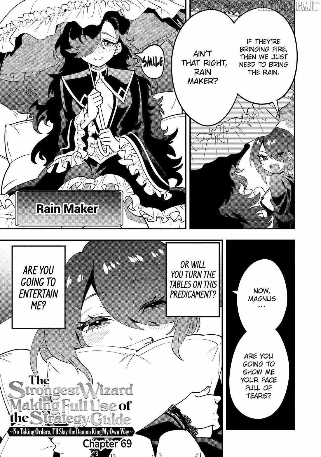 Kouryakuhon o Kushi Suru Saikyou no Mahoutsukai ~ meirei to wa Iwa Senai Oreryuu Mao Tobatsu Saizen Ruuto ~ Chapter 69 - Page 3