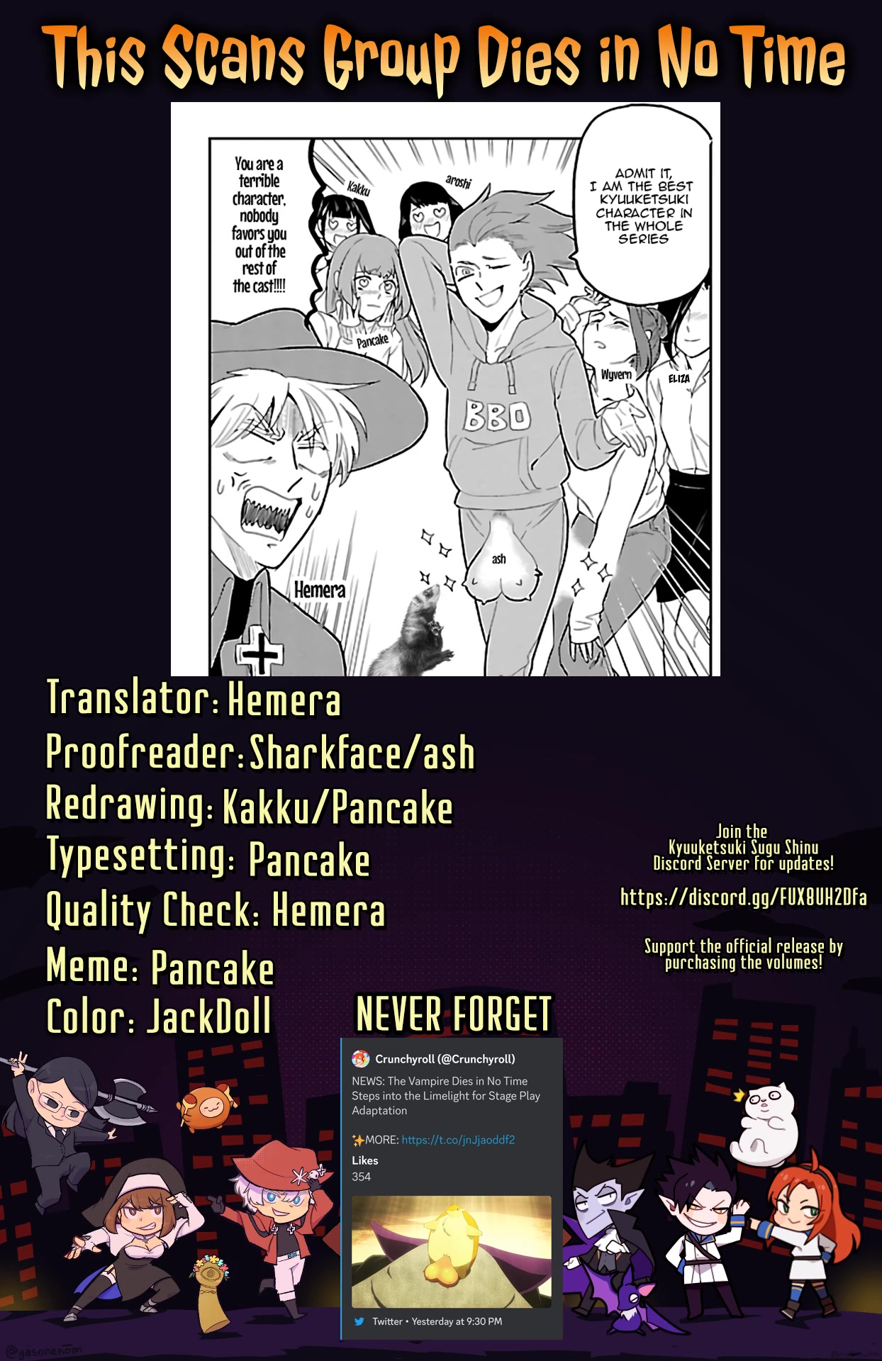 Kyuuketsuki Sugu Shinu Chapter 66 - Page 14