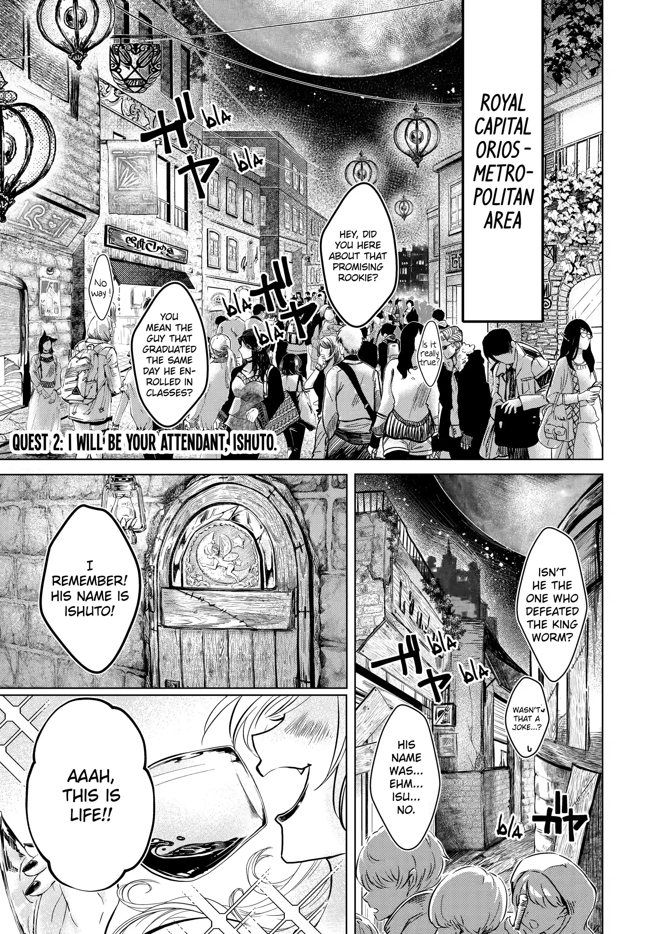 Level 0 no Maou-sama, Isekai de Boukensha wo Hajimemasu Chapter 2.1 - Page 1