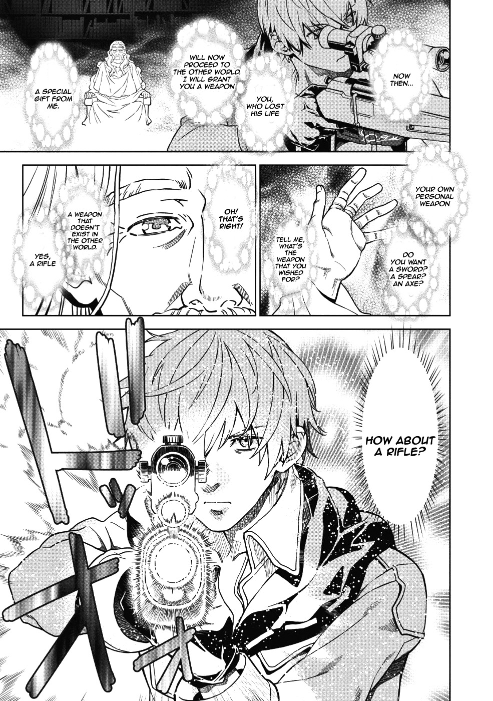 Magan to Dangan o Tsukatte Isekai o Buchinuku! Chapter 1 - Page 8