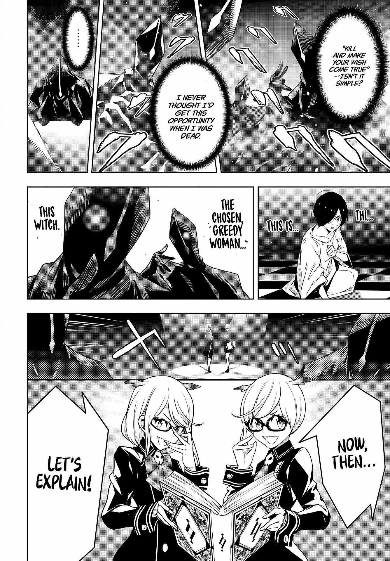 Majo Taisen: 32-nin no Isai no Majo wa Koroshiau Chapter 1 - Page 32