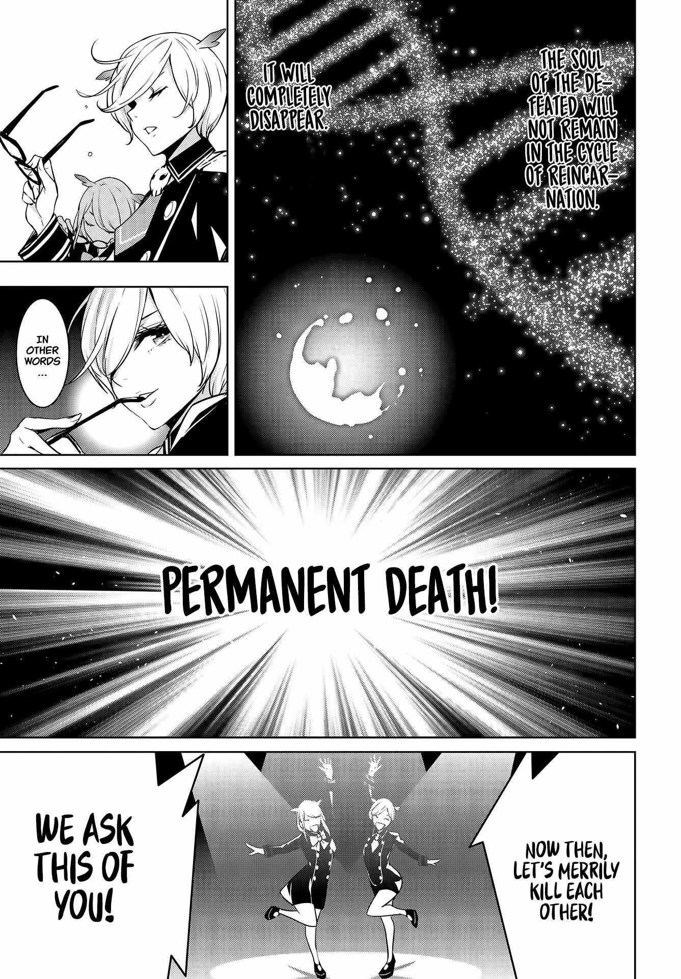 Majo Taisen: 32-nin no Isai no Majo wa Koroshiau Chapter 1 - Page 35