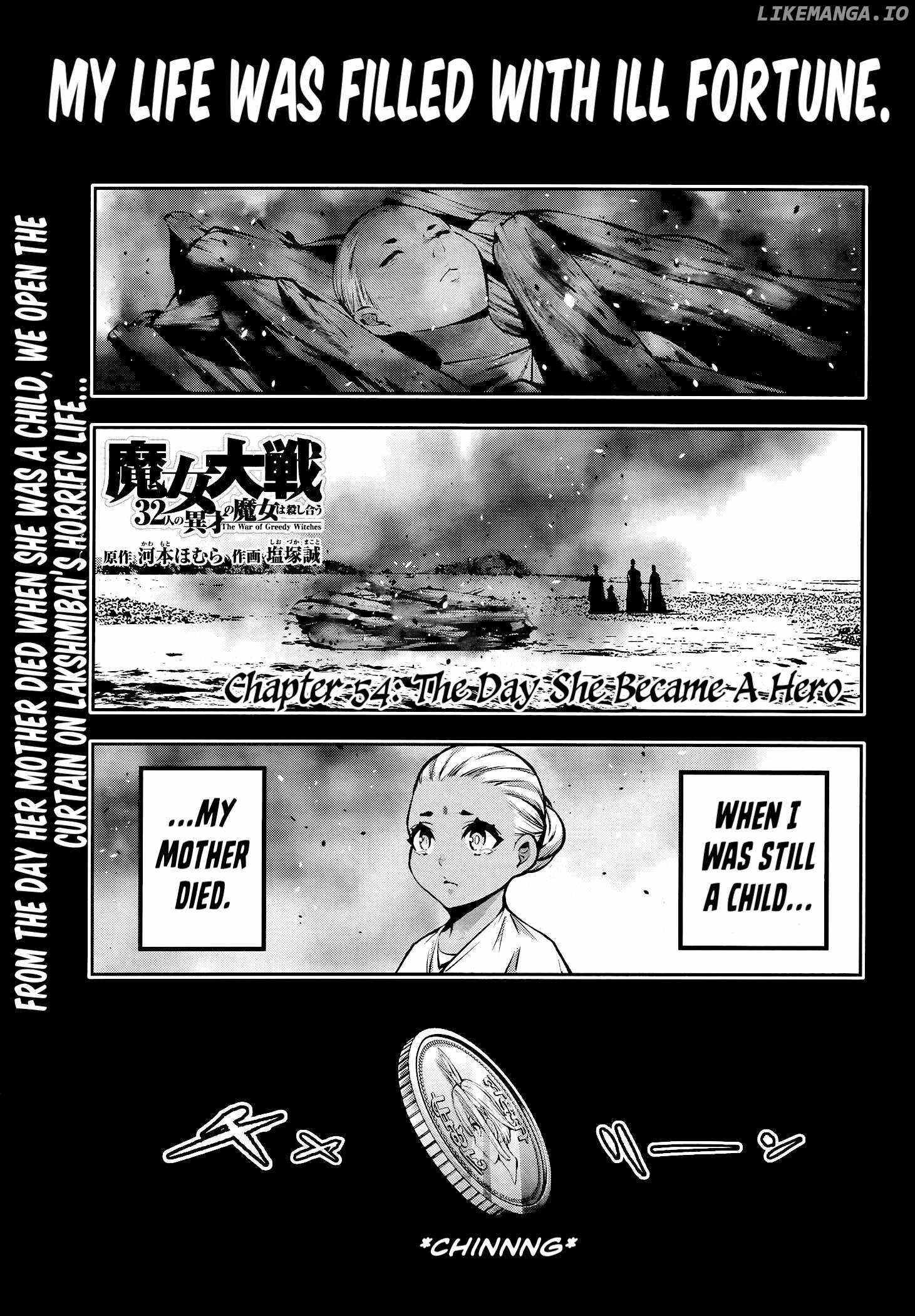 Majo Taisen: 32-nin no Isai no Majo wa Koroshiau Chapter 54 - Page 0