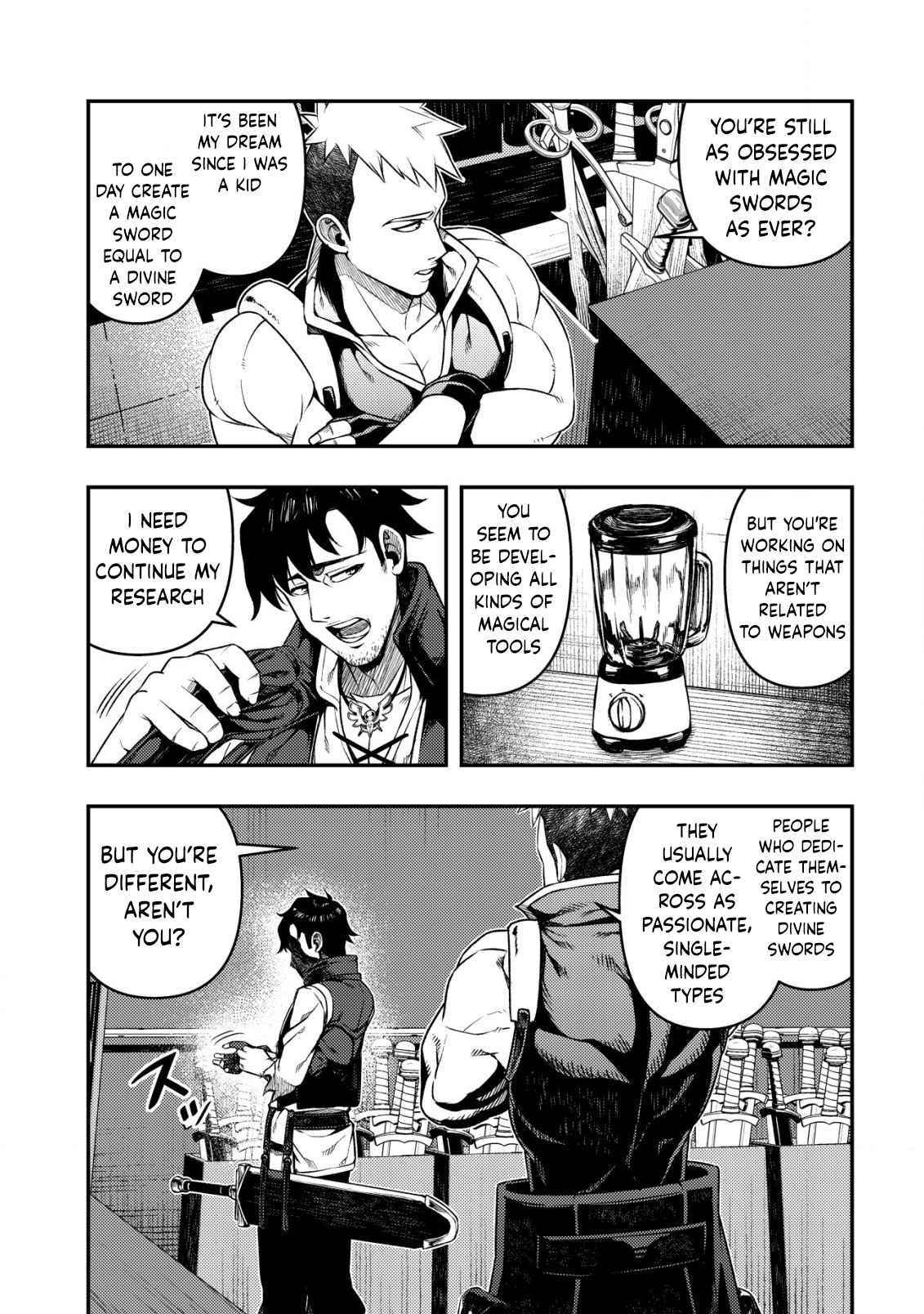 Maken Gishi Bacchus ~Shinken wo Mezasu Tenseisha wa, Kutte Nonde Tsukutte Sugosu~ Chapter 1 - Page 14