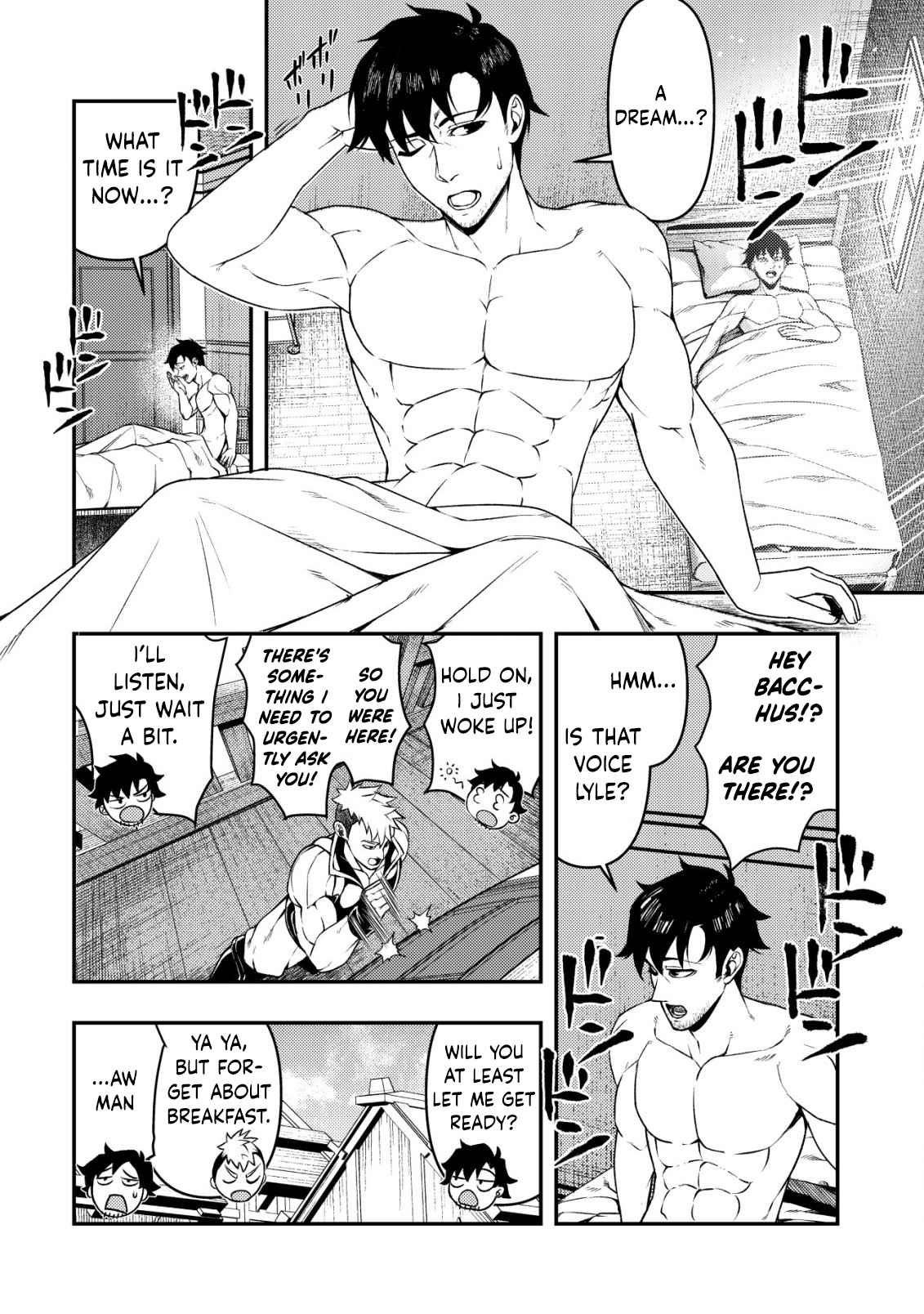 Maken Gishi Bacchus ~Shinken wo Mezasu Tenseisha wa, Kutte Nonde Tsukutte Sugosu~ Chapter 1 - Page 9
