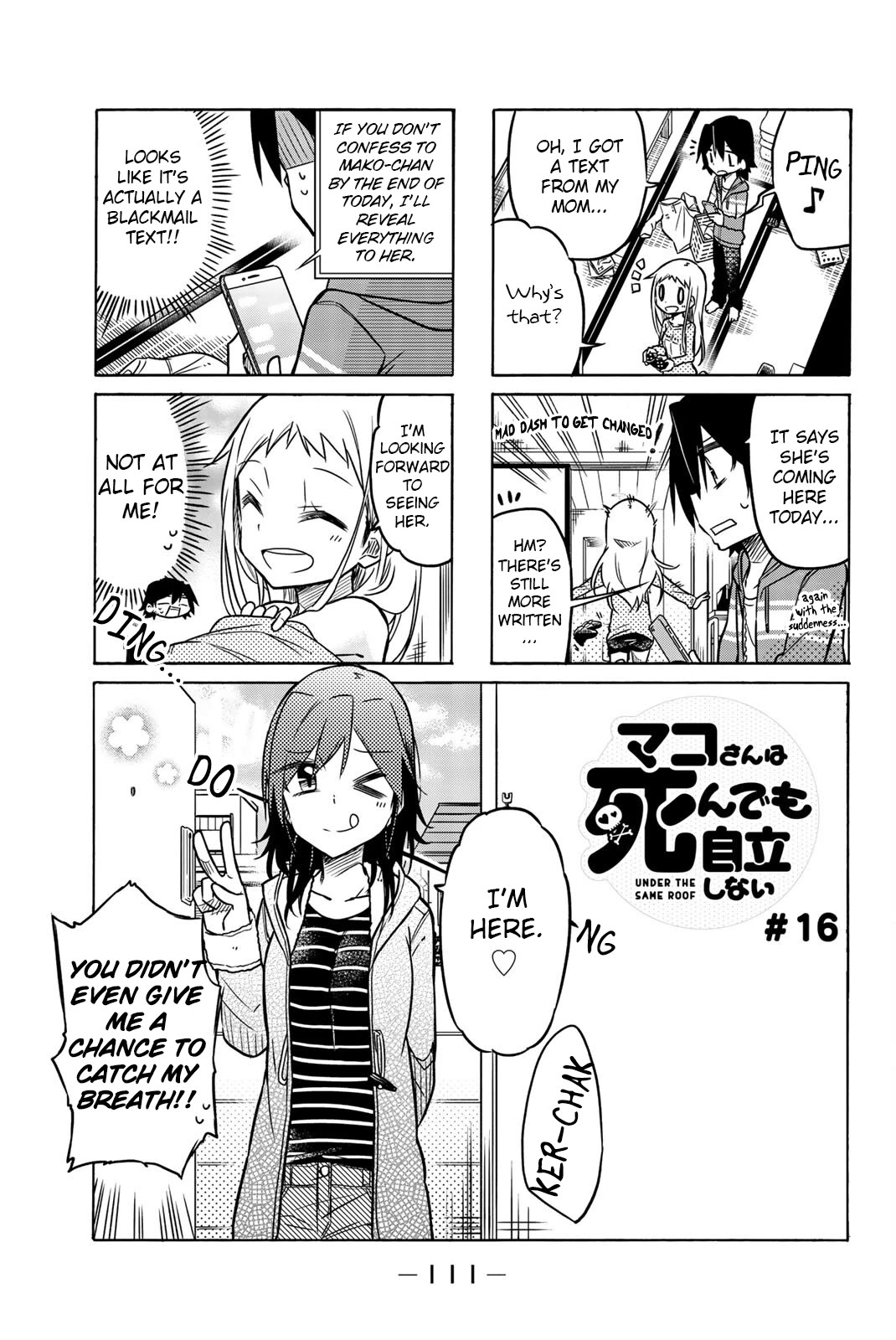 Mako-san Wa Shindemo Jiritsu Shinai Chapter 16 - Page 1