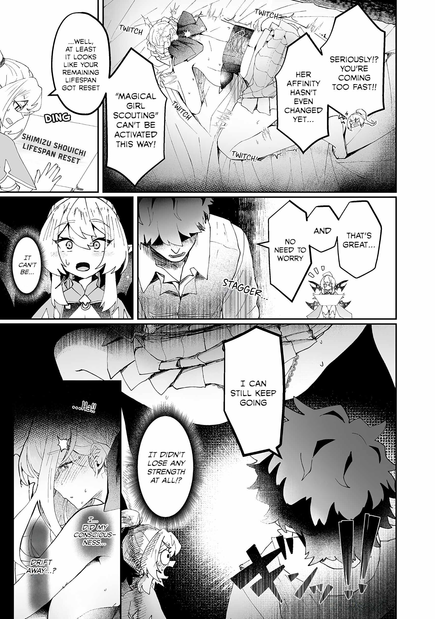 Makutsu no Ou ~Yomei Ikkagetsu no Doutei, Mahou Shoujo Harem o Kizuite Ou e Kunrinsu~ Chapter 4 - Page 17