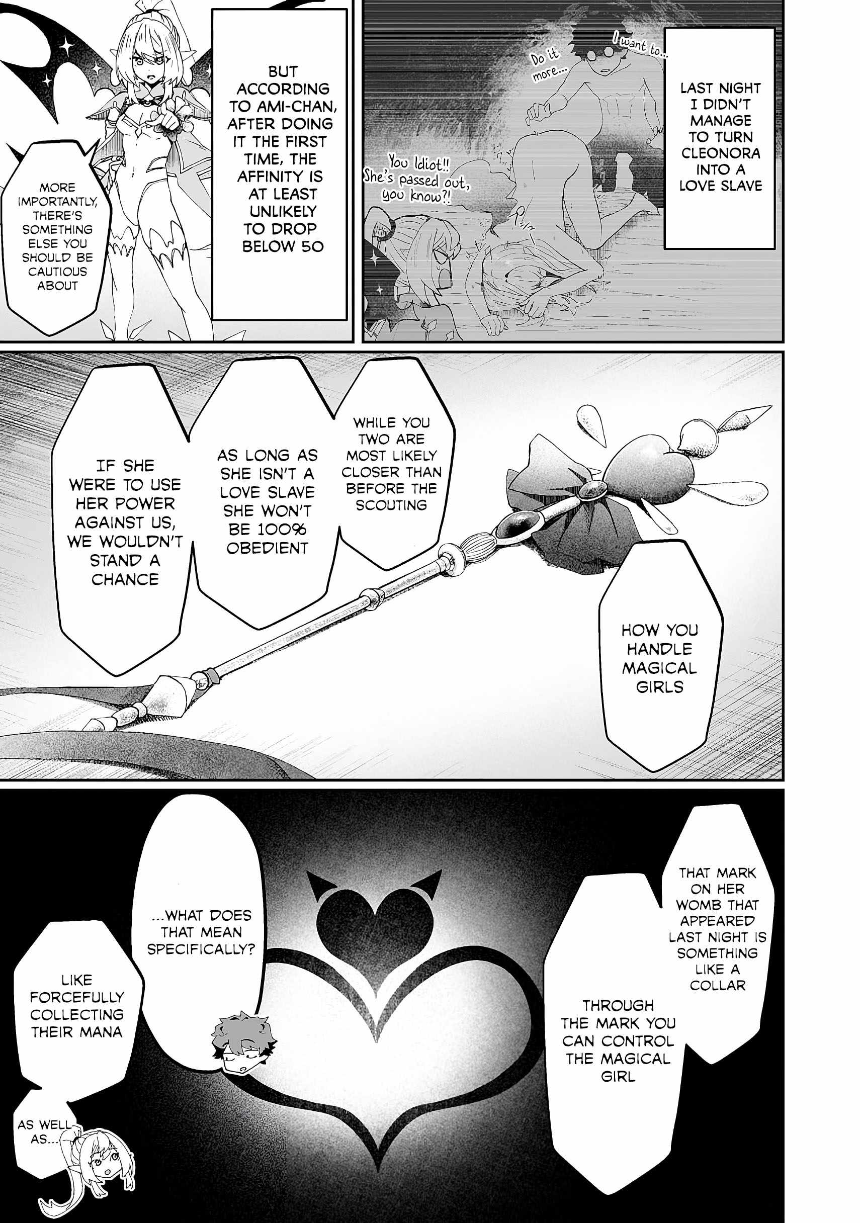 Makutsu no Ou ~Yomei Ikkagetsu no Doutei, Mahou Shoujo Harem o Kizuite Ou e Kunrinsu~ Chapter 4 - Page 23
