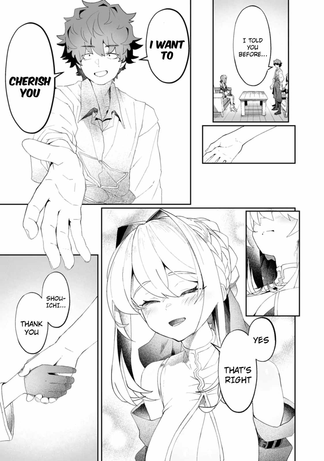 Makutsu no Ou ~Yomei Ikkagetsu no Doutei, Mahou Shoujo Harem o Kizuite Ou e Kunrinsu~ Chapter 8.1 - Page 13
