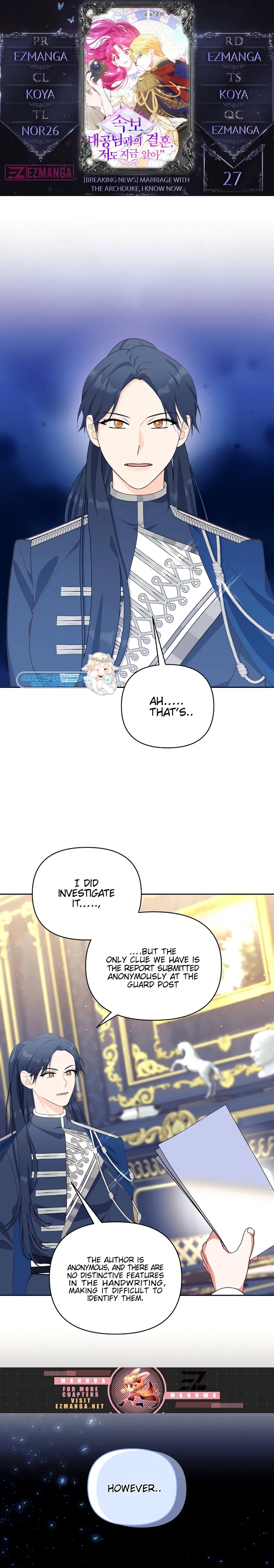 Marriage With the Archduke, I Know Now Chapter 27 - Page 0