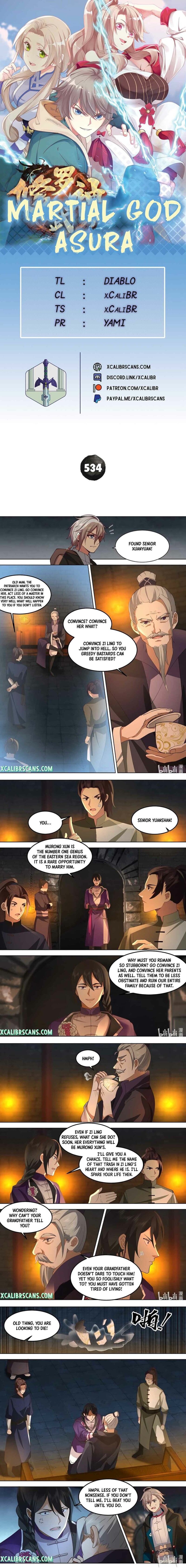 Martial God Asura Chapter 534 - Page 1