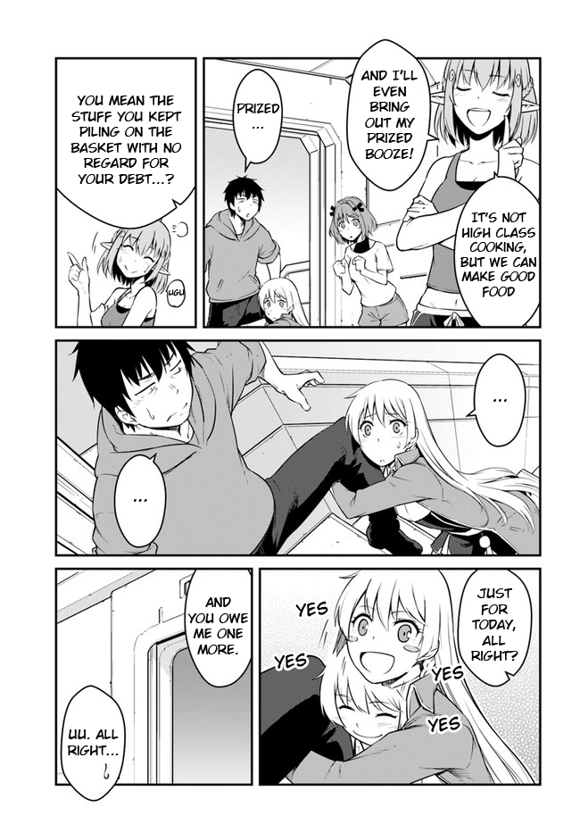 Mezametara Saikyou Soubi to Uchuusen-Mochi Datta no de, Ikkodate Mezashite Youhei Toshite Jiyuu ni Ikitai Chapter 21.1 - Page 14