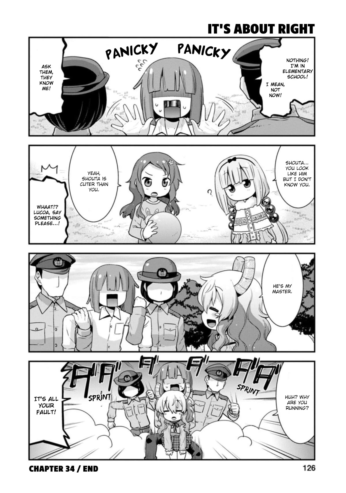 Miss Kobayashi’s Dragon Maid: Lucoa is My XX Chapter 34 - Page 14