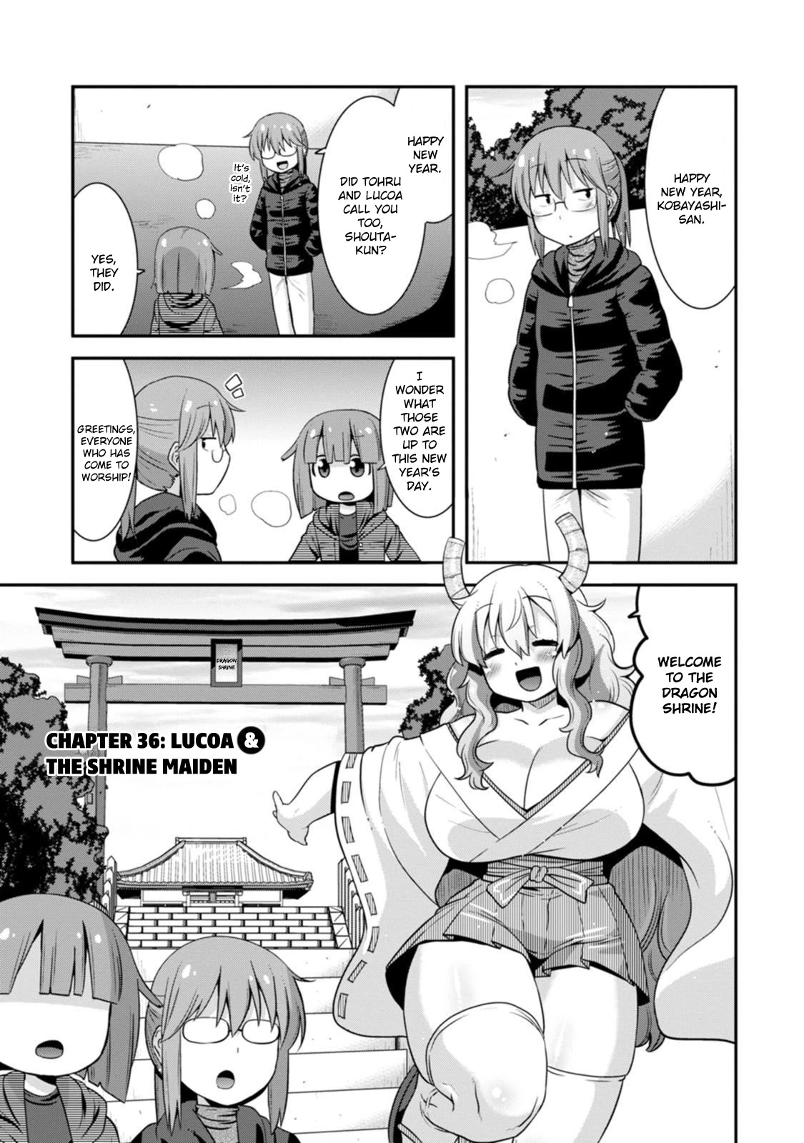 Miss Kobayashi’s Dragon Maid: Lucoa is My XX Chapter 36 - Page 1
