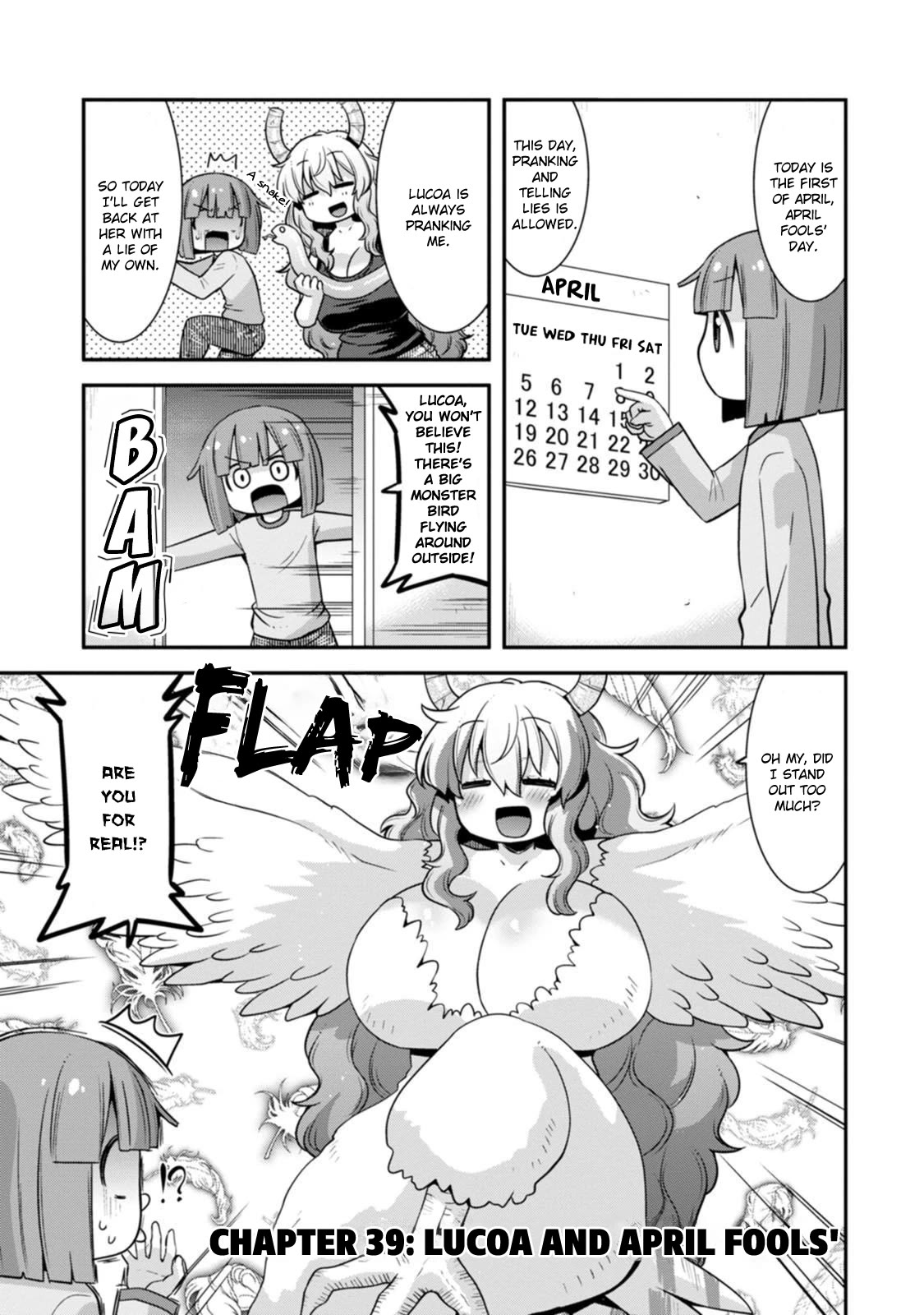 Miss Kobayashi’s Dragon Maid: Lucoa is My XX Chapter 39 - Page 1