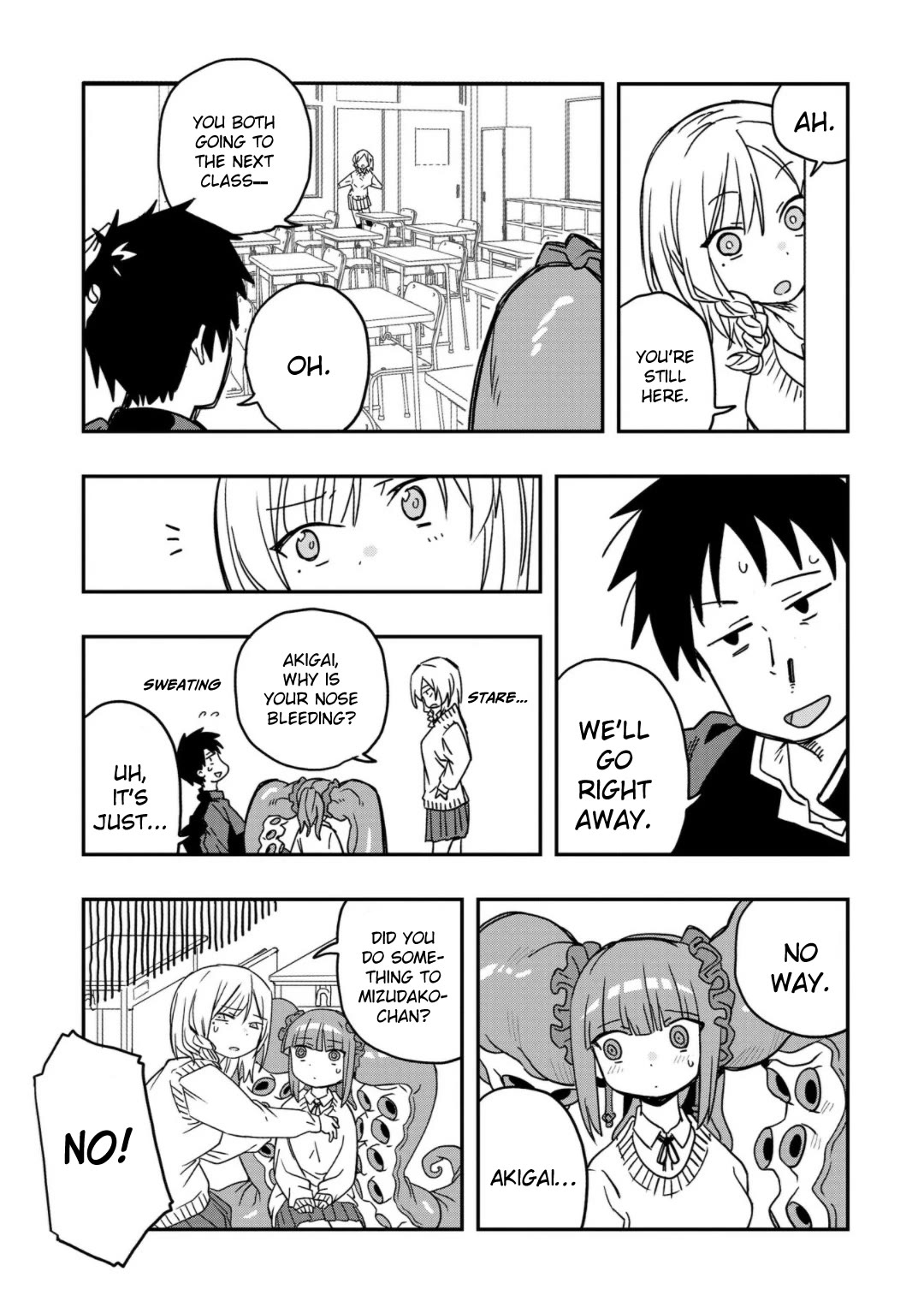 Mizudako-chan kara wa Nigerarenai! Chapter 3 - Page 12