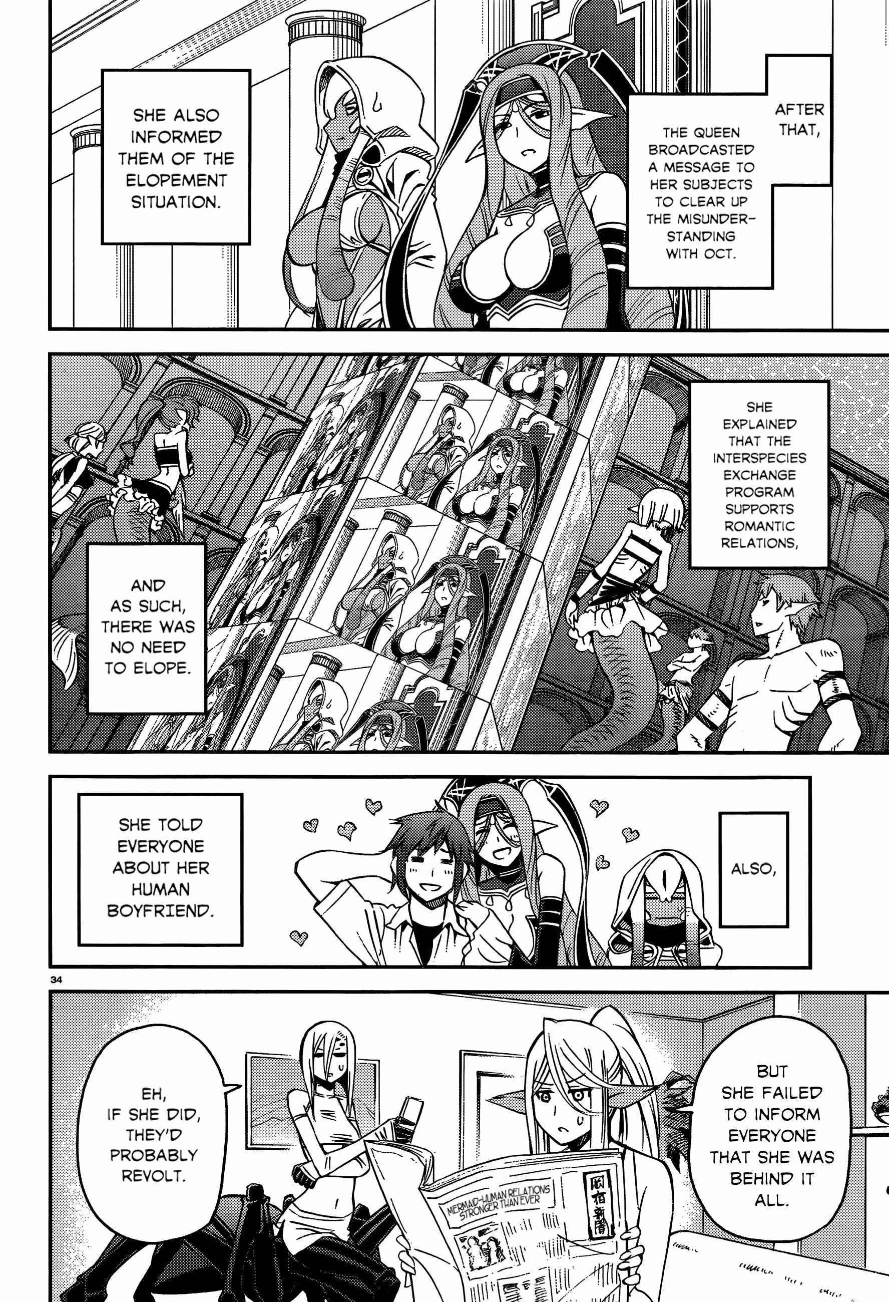 Monster Musume no Iru Nichijou Chapter 37 - Page 34