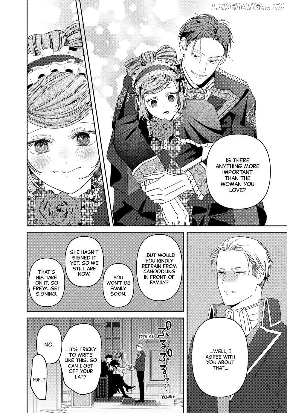 Moto Konyakusha kara Nigeru tame Kyūketsu Hakushaku ni Koibito no Furi wo Onegai Shitara, Naze ka Dekiai Mōdo ni Narimashita Chapter 18.1 - Page 14