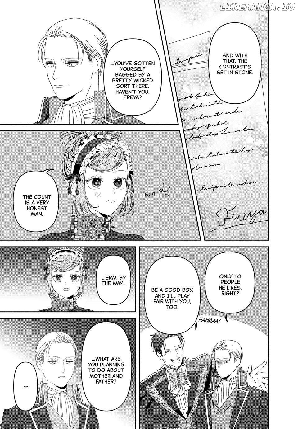 Moto Konyakusha kara Nigeru tame Kyūketsu Hakushaku ni Koibito no Furi wo Onegai Shitara, Naze ka Dekiai Mōdo ni Narimashita Chapter 18.1 - Page 15