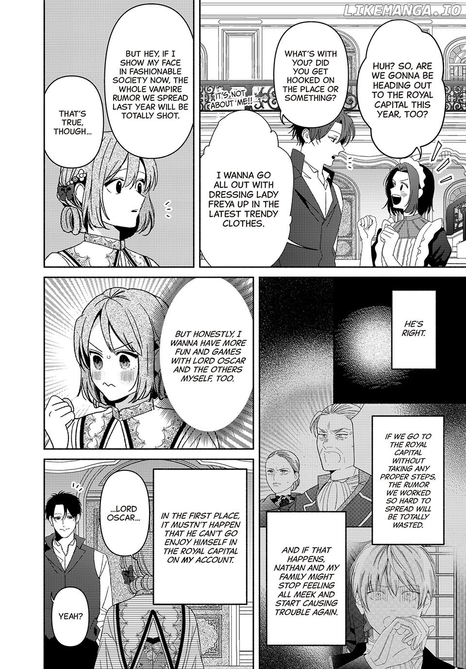 Moto Konyakusha kara Nigeru tame Kyūketsu Hakushaku ni Koibito no Furi wo Onegai Shitara, Naze ka Dekiai Mōdo ni Narimashita Chapter 21.5 - Page 14