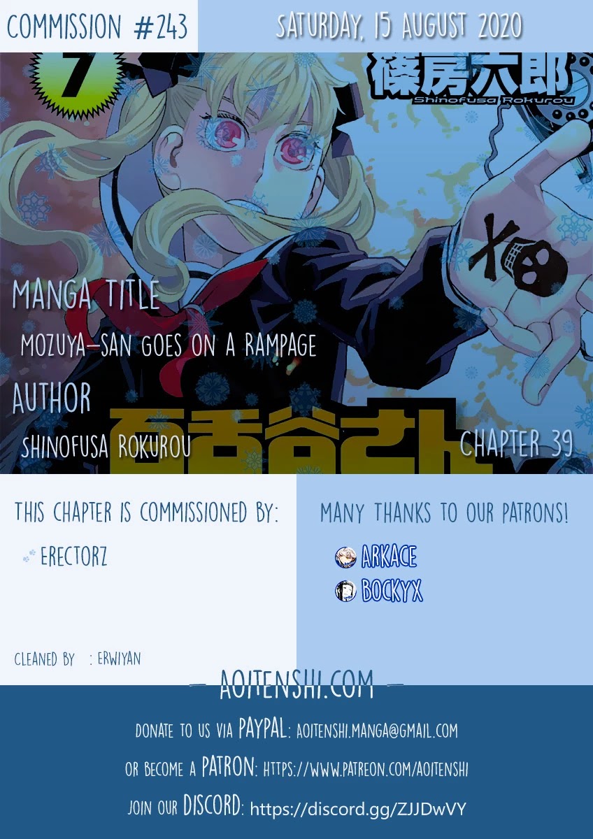 Mozuya-san Gyakujousuru Chapter 39 - Page 1