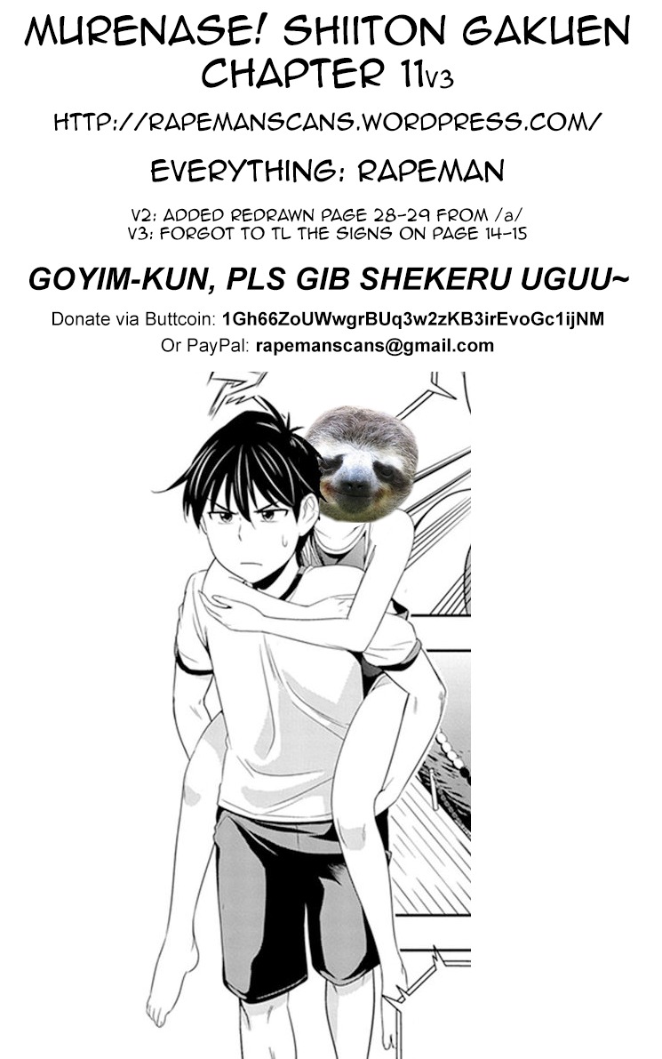 Murenase! Shiiton Gakuen Chapter 11 - Page 27