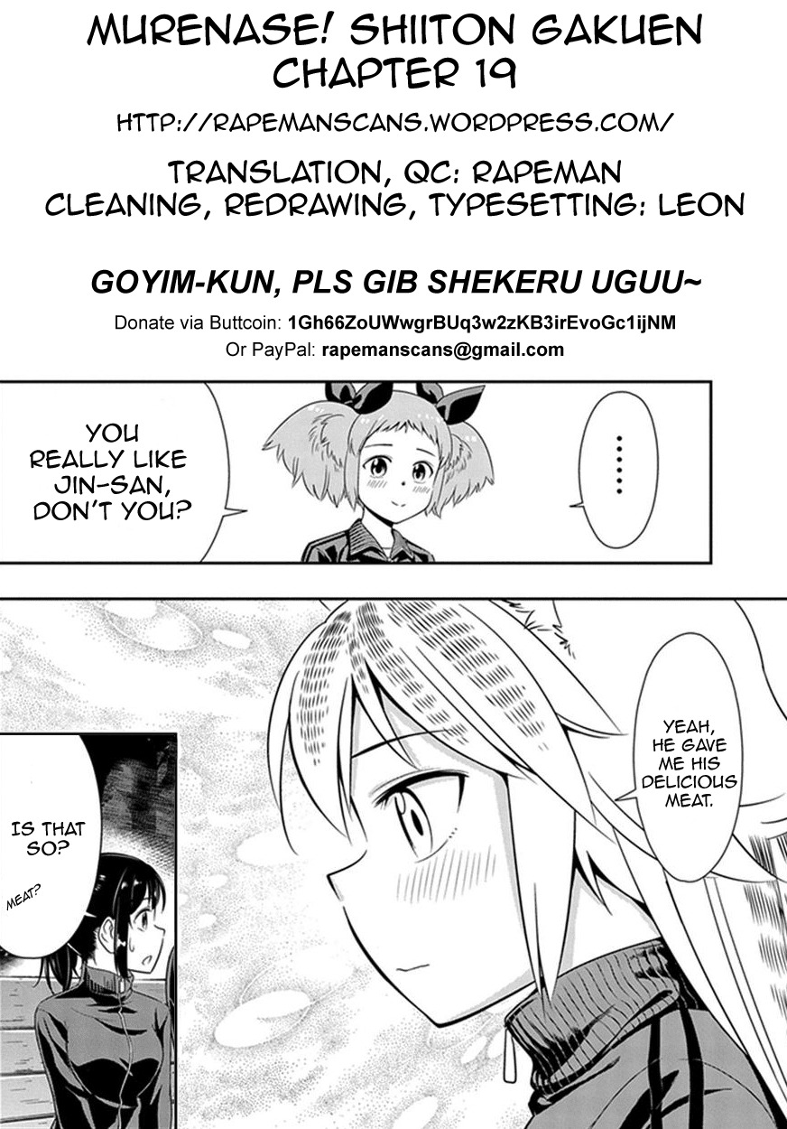 Murenase! Shiiton Gakuen Chapter 19 - Page 23