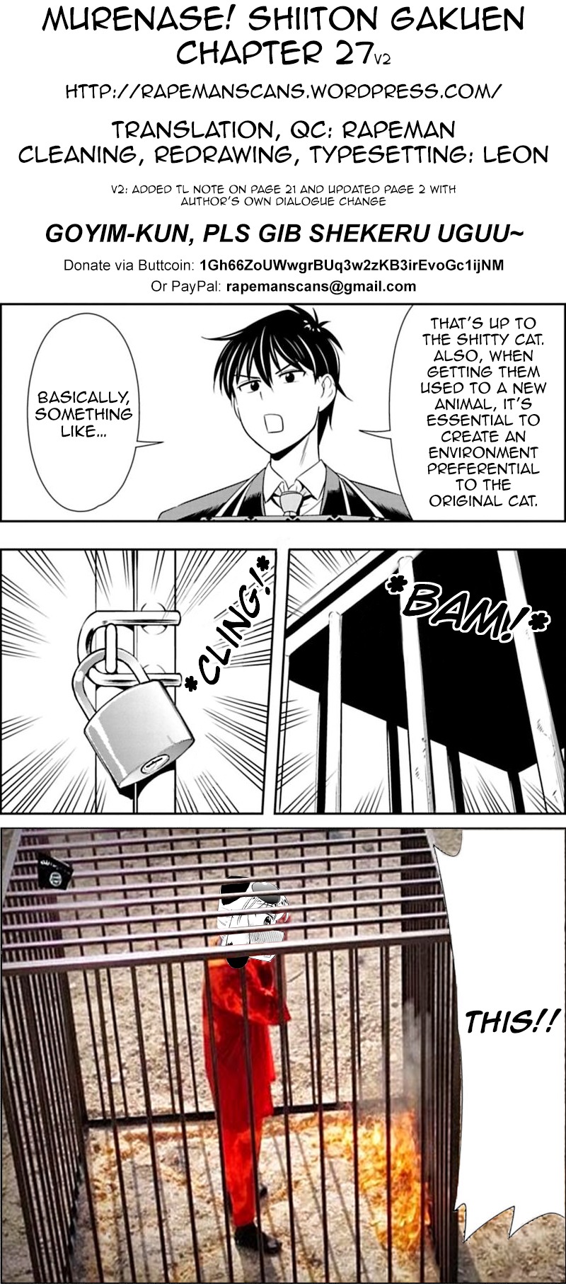 Murenase! Shiiton Gakuen Chapter 27 - Page 22