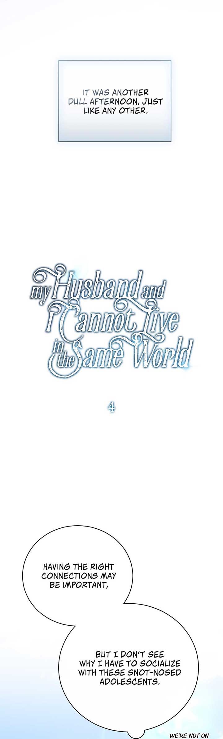 My Husband and I Cannot Live in the Same World Chapter 4 - Page 2