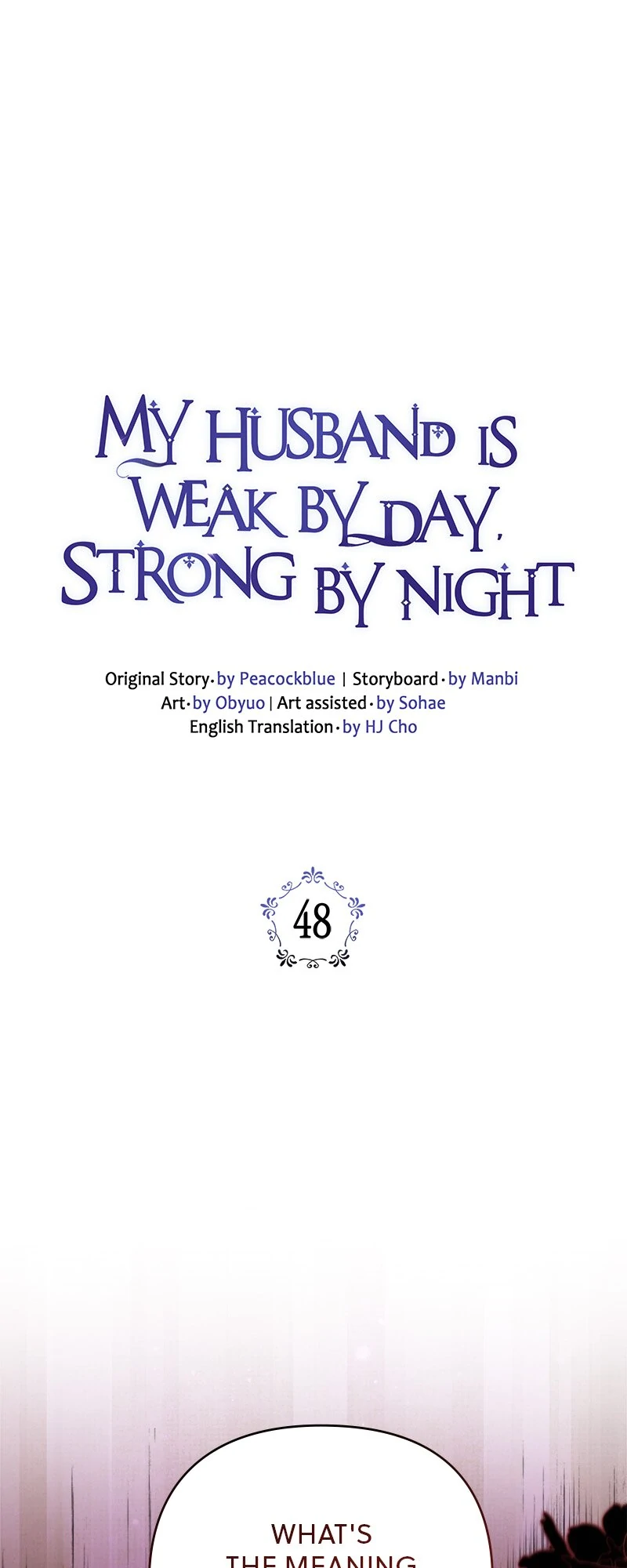 My Husband Is Weak by Day, Strong by Night Chapter 48 - Page 1