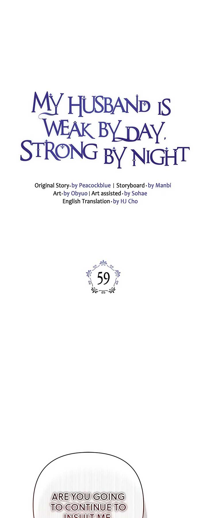 My Husband Is Weak by Day, Strong by Night Chapter 59 - Page 2