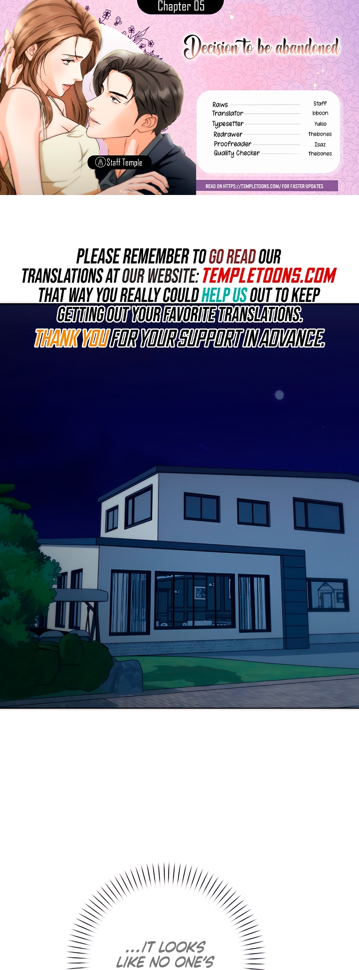 My Resolve to Be Abandoned Chapter 5 - Page 0