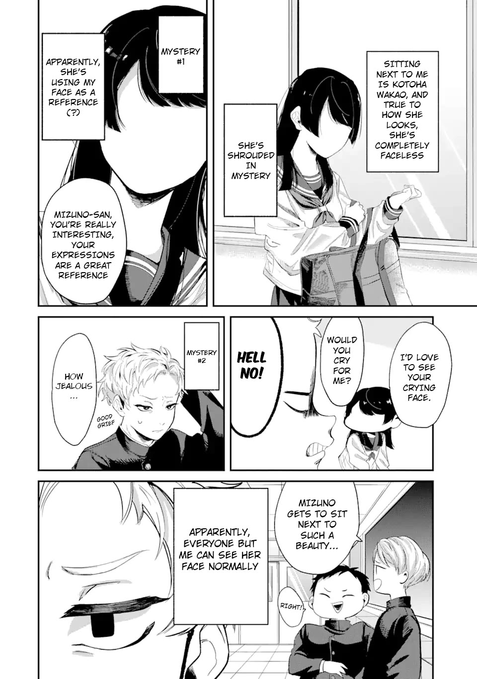 My Seatmate Wakao-san’s Face Is Almost Visible but It’s Not Chapter 1 - Page 4
