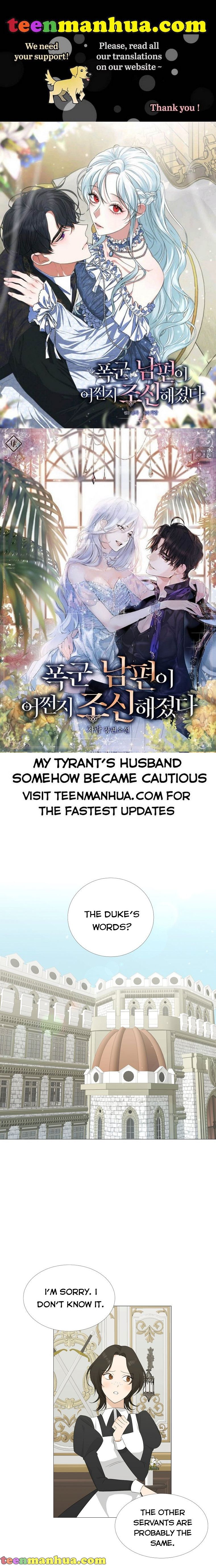 My Tyrant’s Husband Somehow Became Cautious Chapter 8 - Page 0