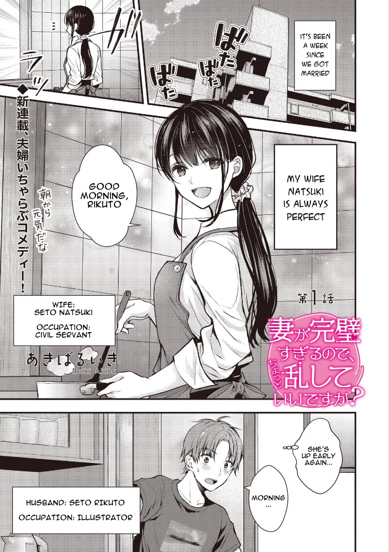 My Wife Is Too Perfect, So Can I Mess Her Up a Little? Chapter 1 - Page 1