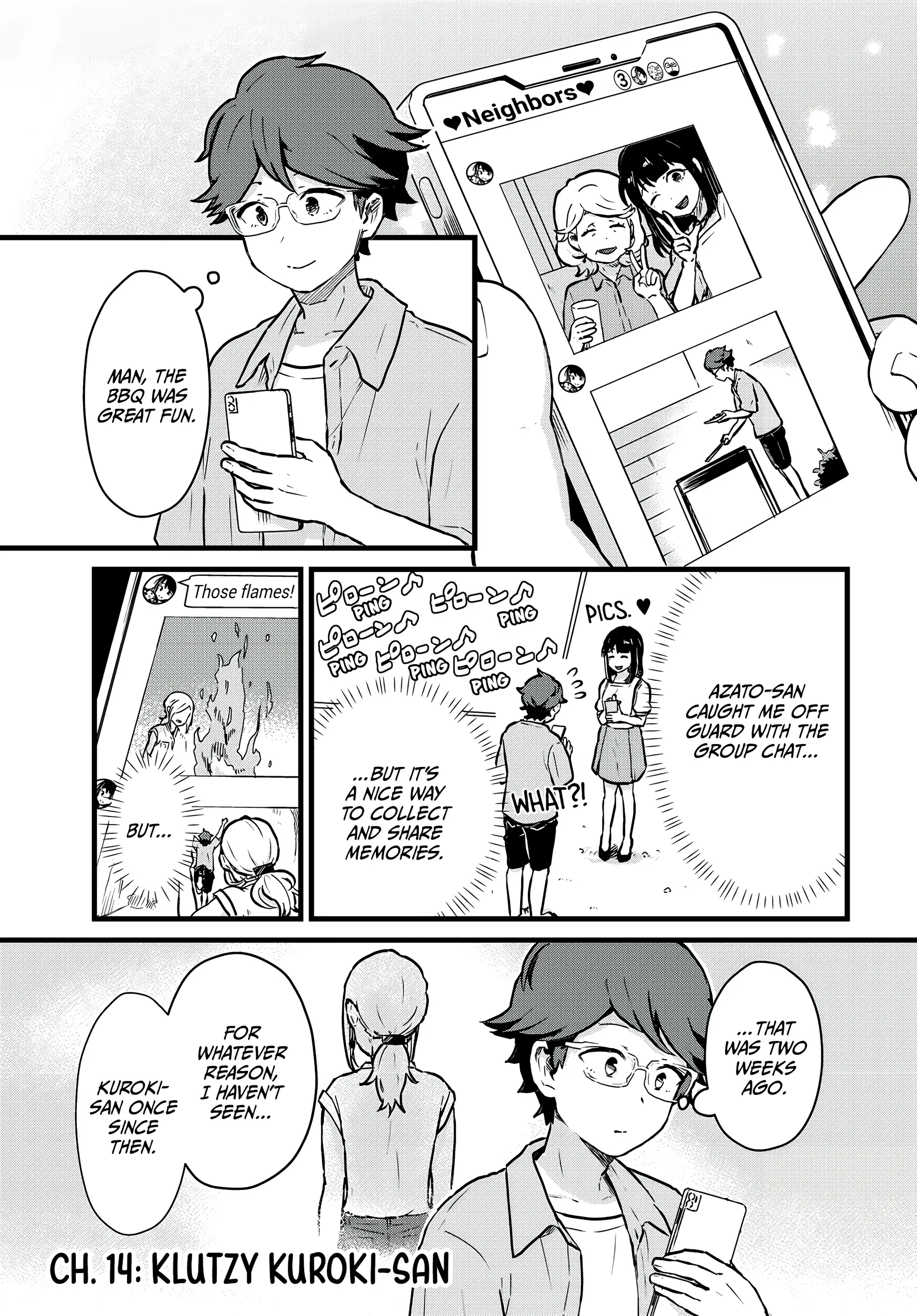 Next Door Kuroki-san Is Dangerous When She Drinks Chapter 14 - Page 1