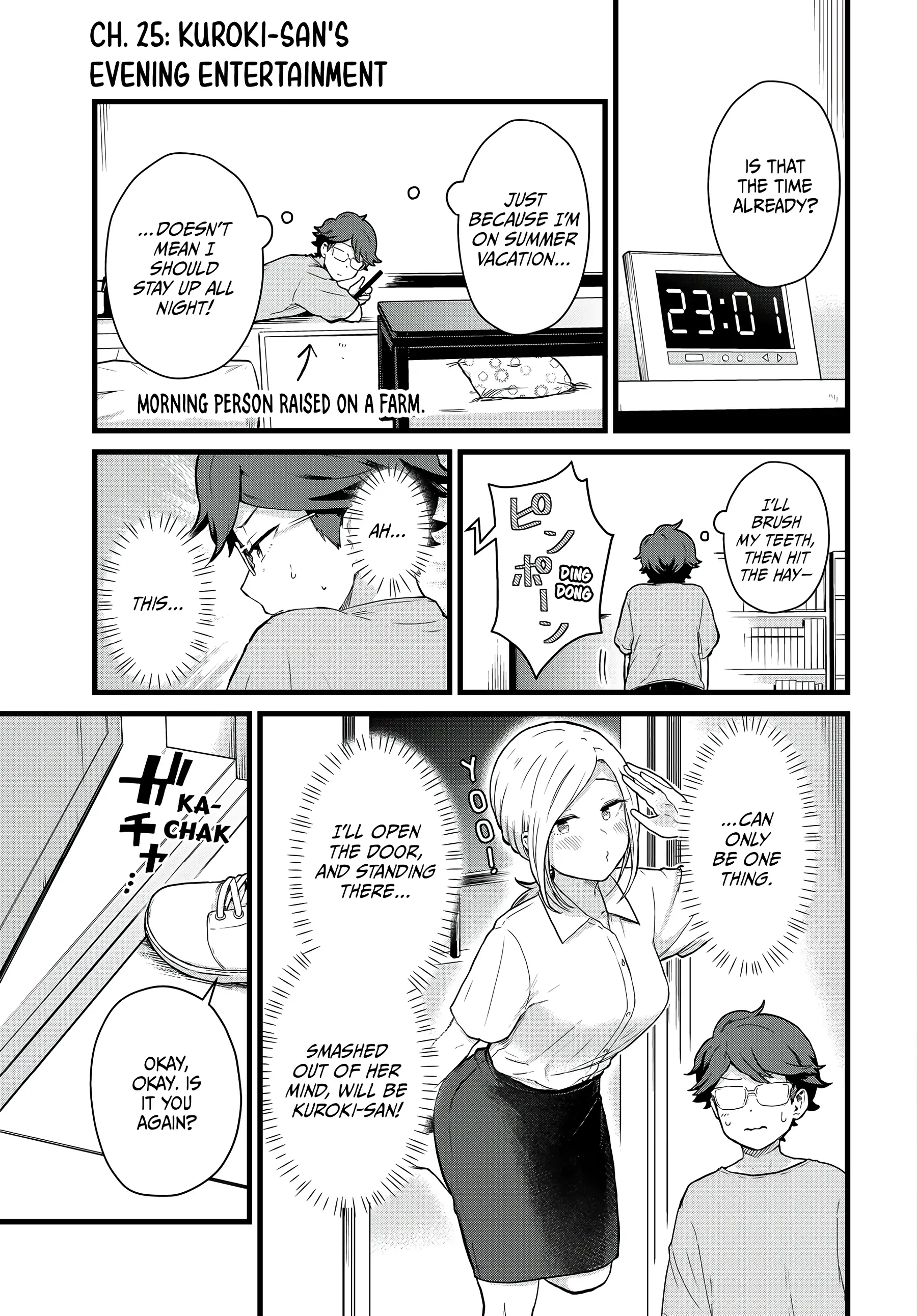 Next Door Kuroki-san Is Dangerous When She Drinks Chapter 25 - Page 1