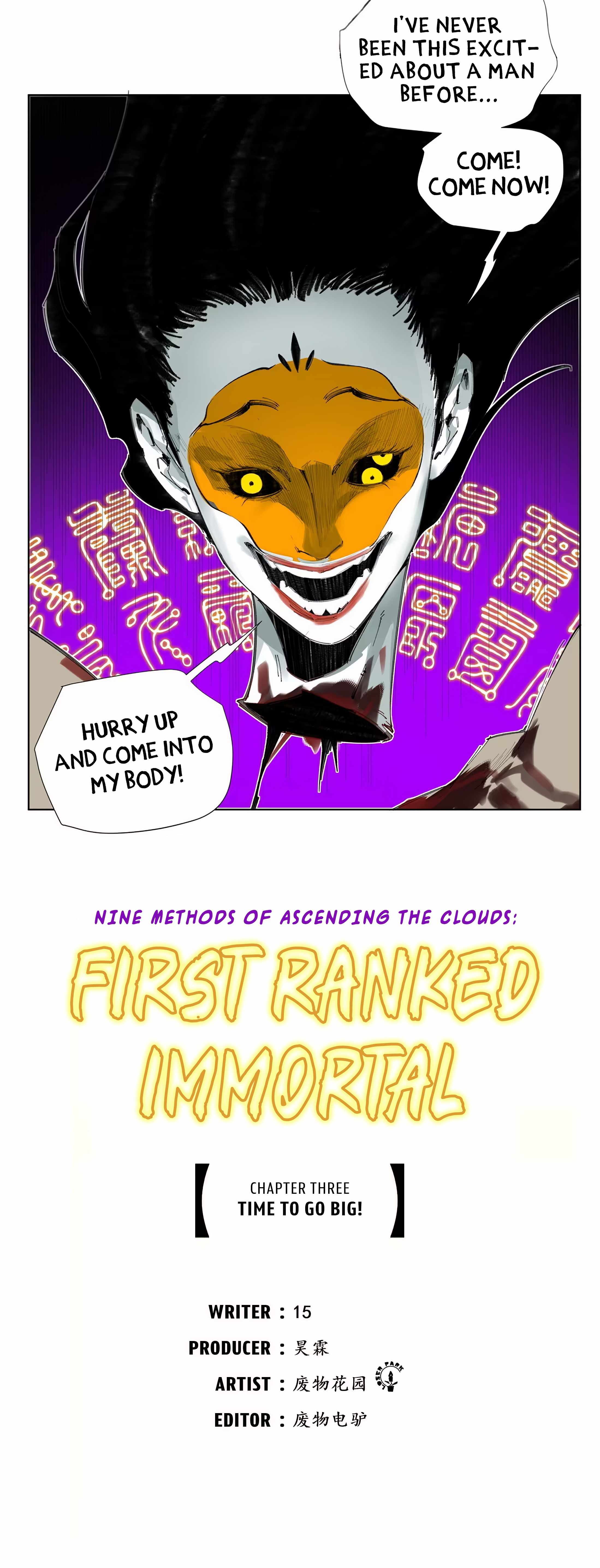 Nine Methods of Ascending the Clouds: First Ranked Immortal Chapter 3 - Page 2
