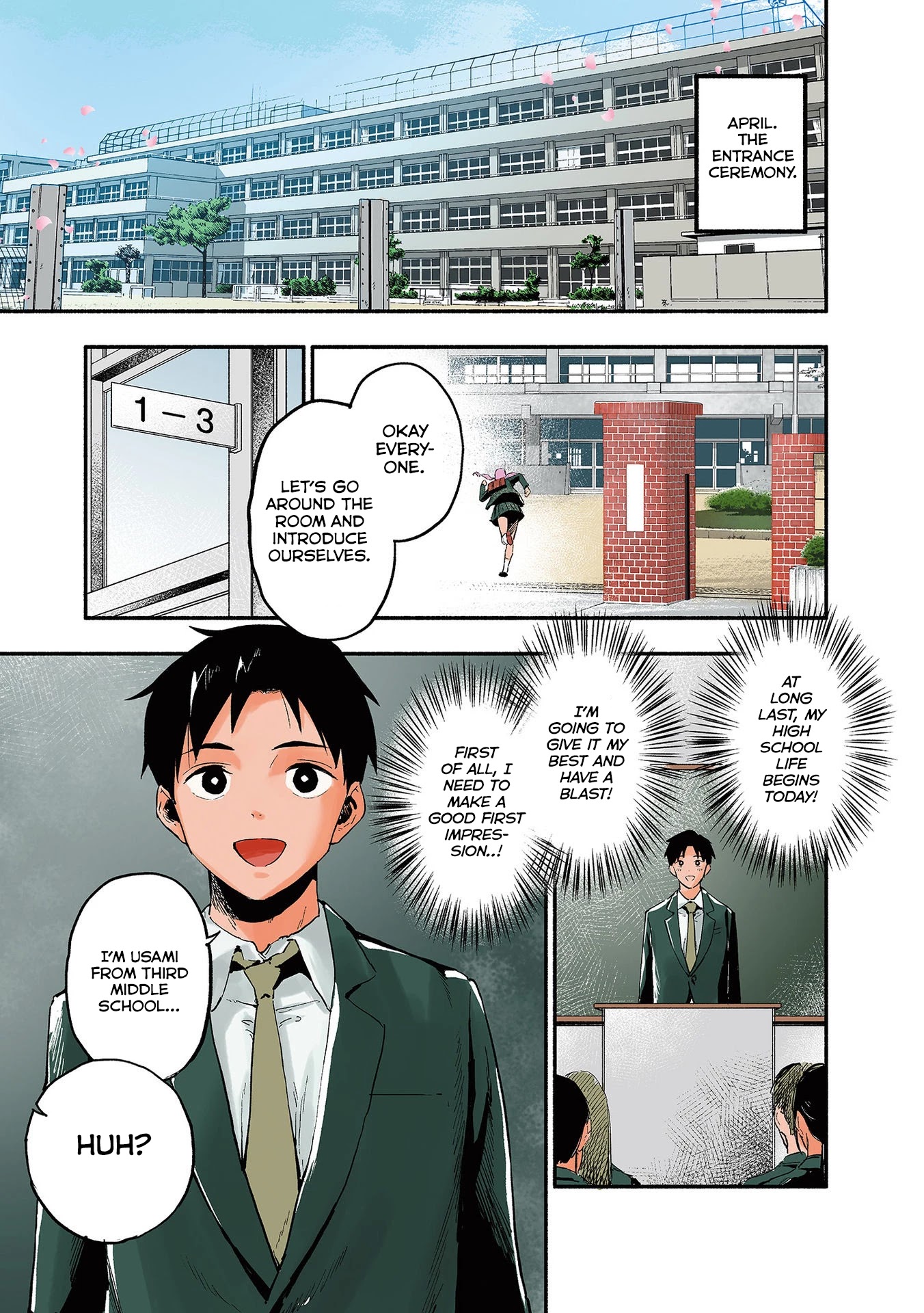Nirugame-chan With the Huge Ass and Usami-kun Chapter 0.1 - Page 1