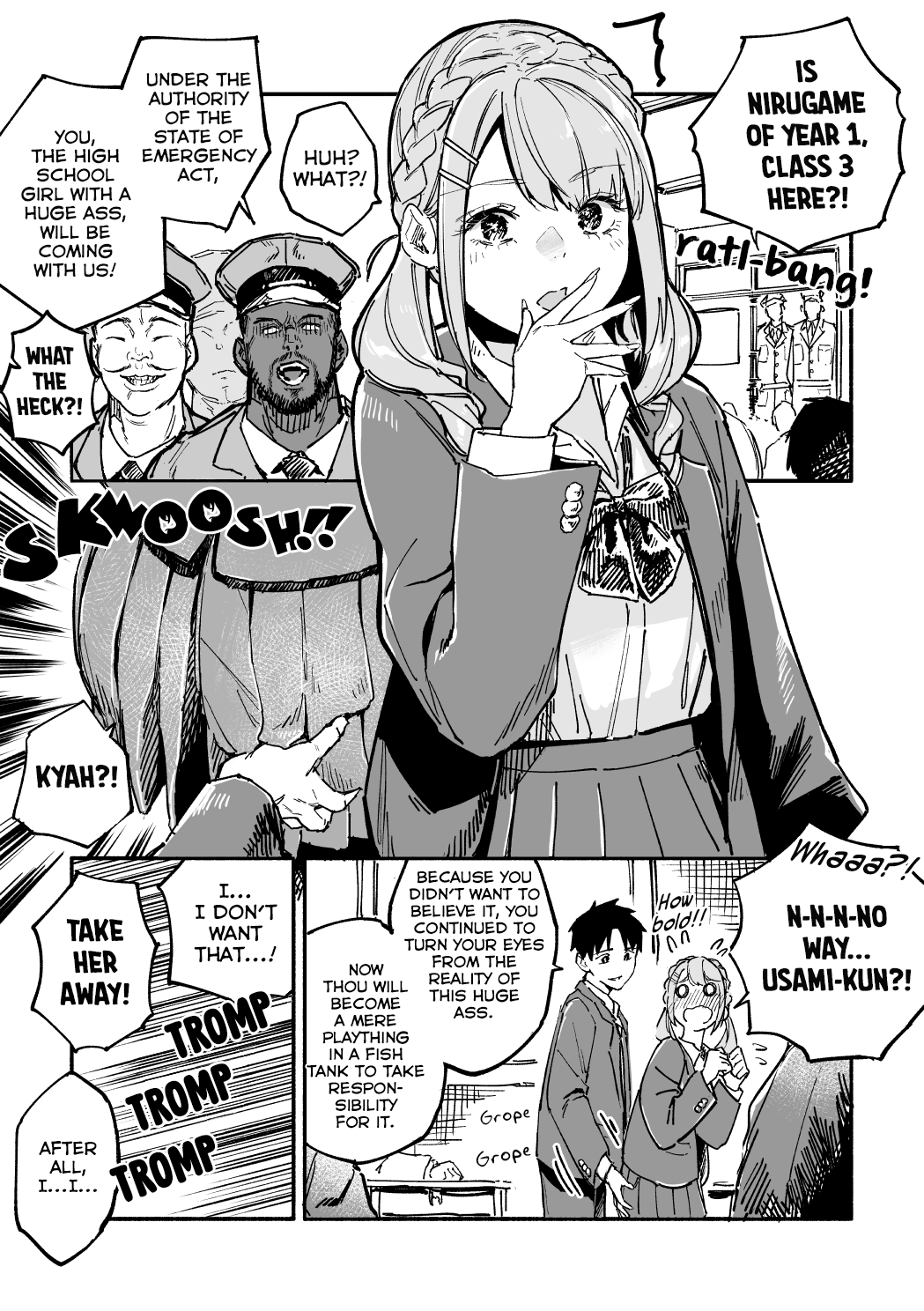 Nirugame-chan With the Huge Ass and Usami-kun Chapter 43 - Page 1