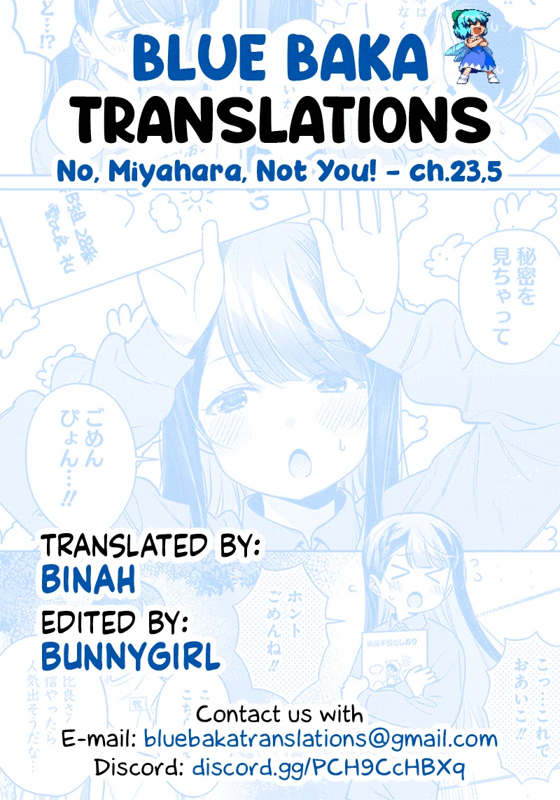 No, Miyahara, Not You! Chapter 23.5 - Page 6