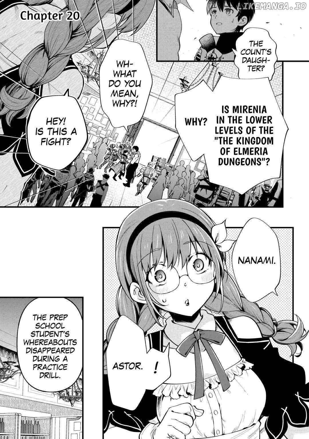 Ochikobore “1” Mahou Tsukai Wa, Kyou Mo Muishiki Ni Cheat Wo Tsukau Chapter 20 - Page 1